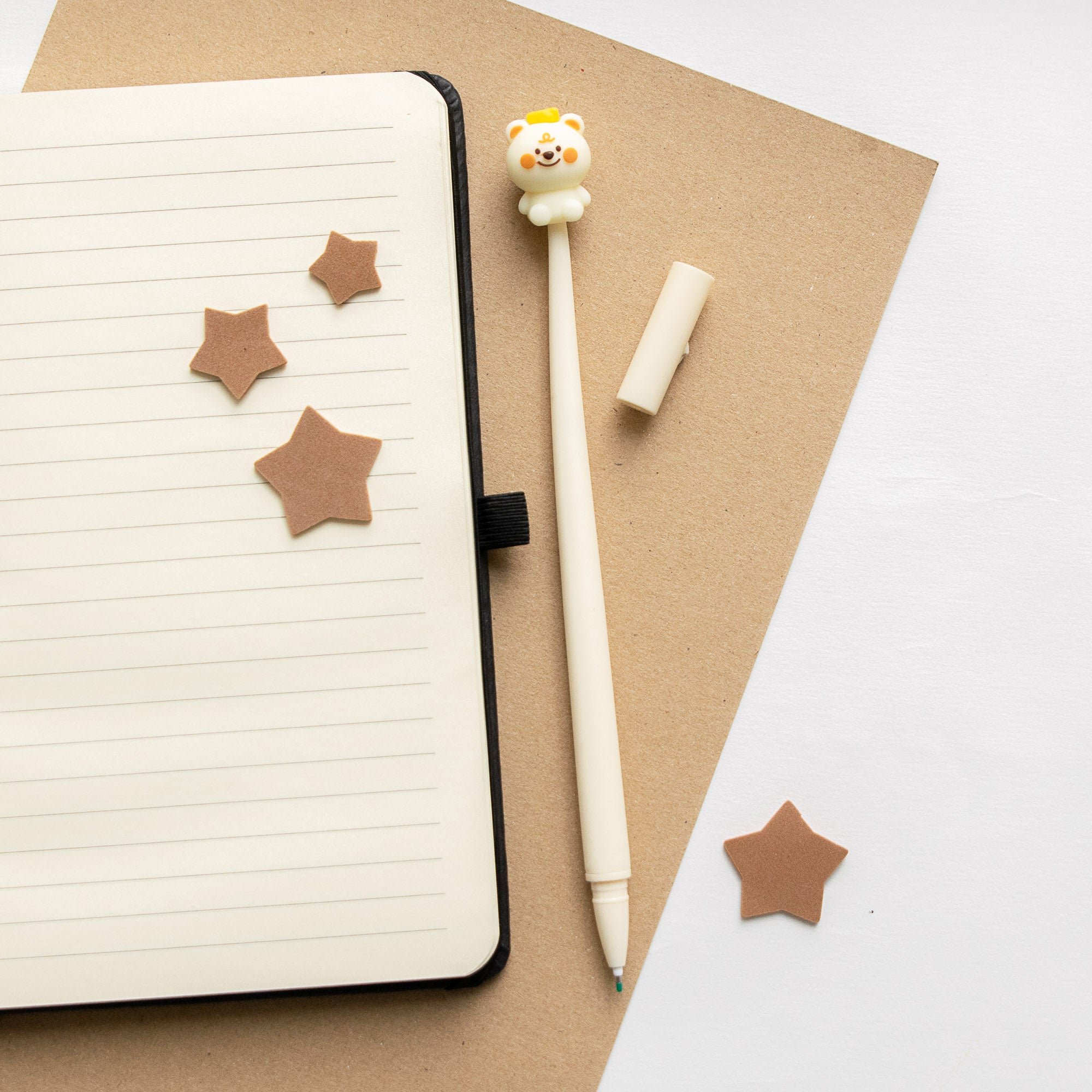 Stylo Souple à Secouer - Ourson Kawaii