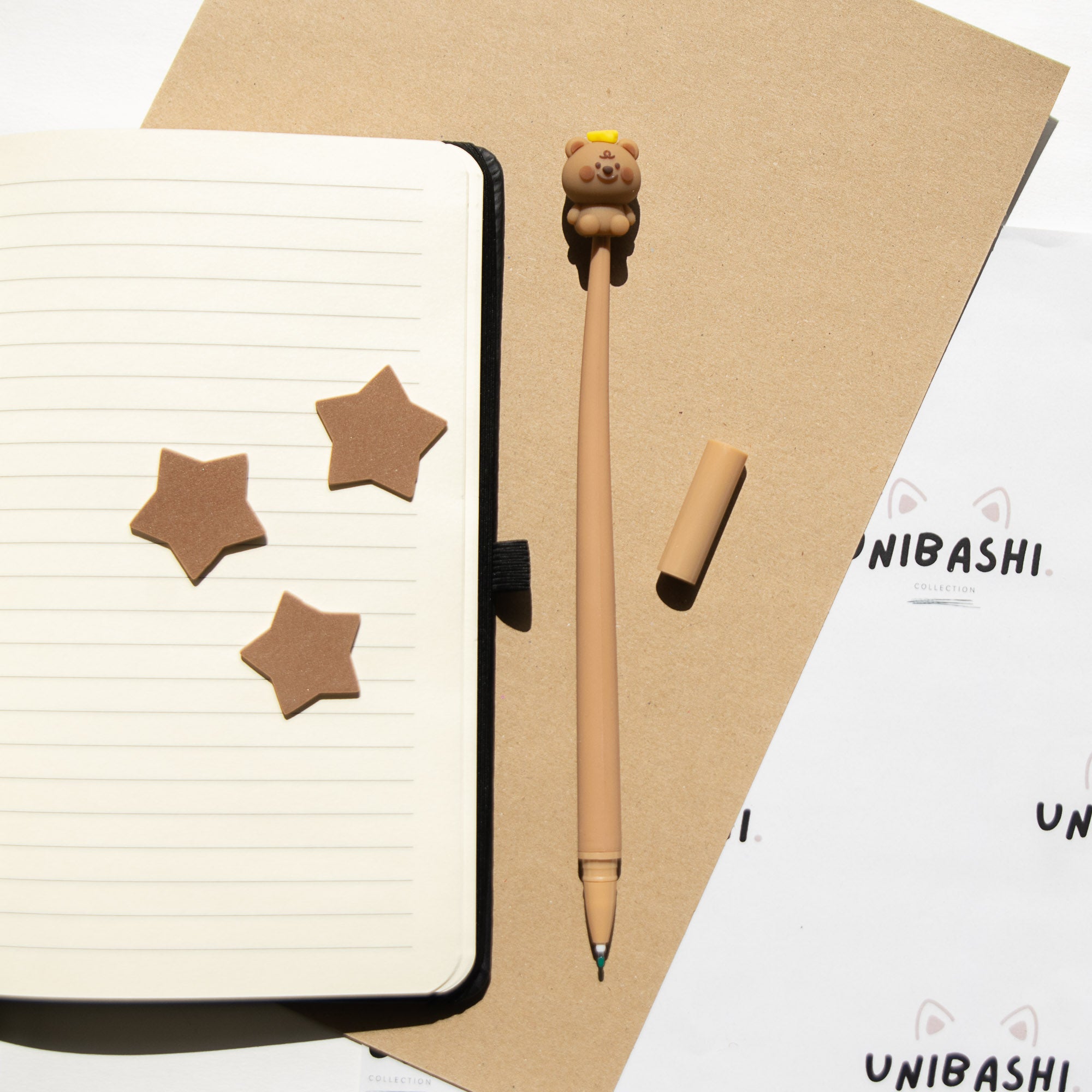 Stylo Souple à Secouer - Ourson Kawaii