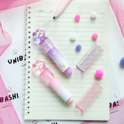 Gomme Lipstick Kawaii Patte de Chat Cristal