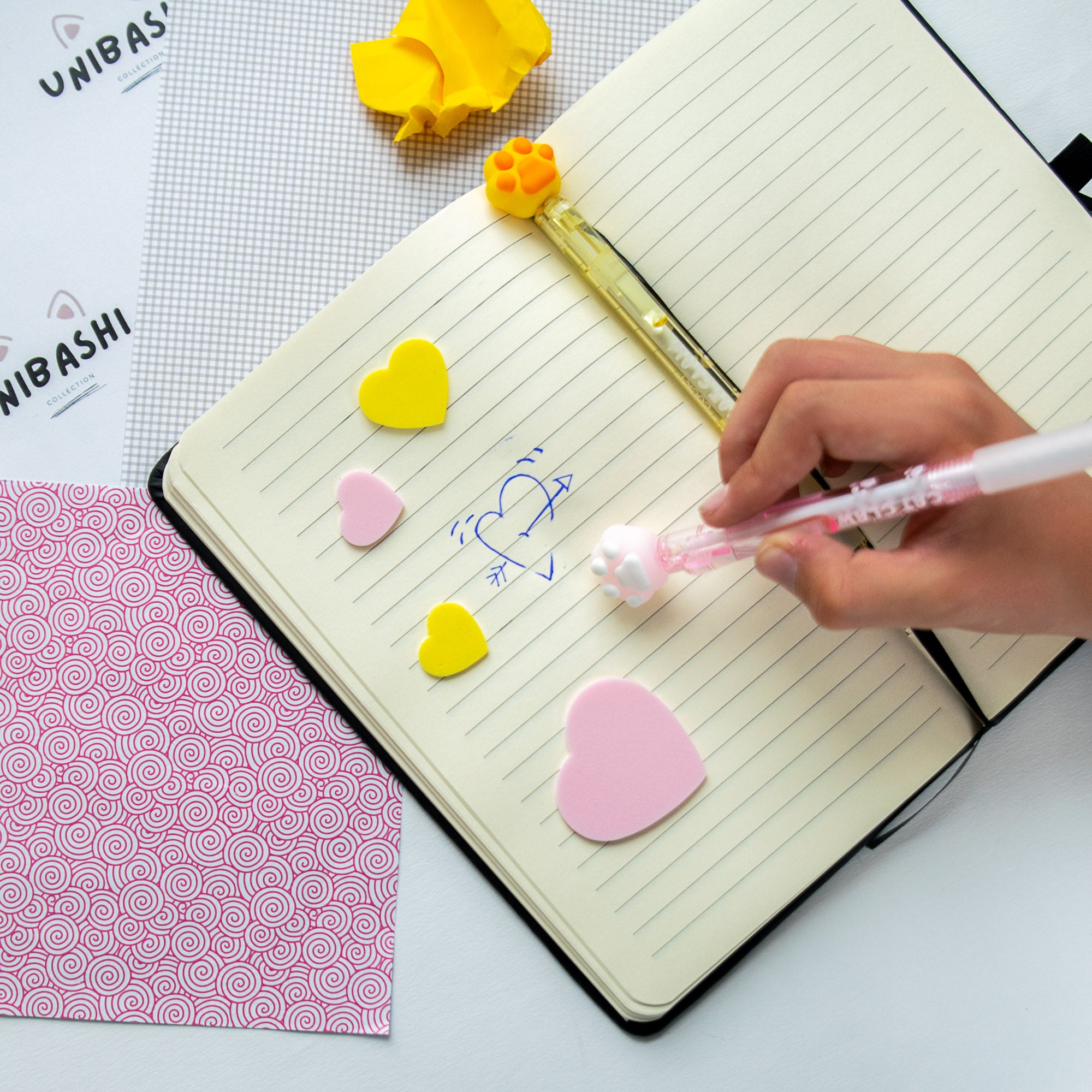 Stylo Gel Effaçable Kawaii - Patte de Chat