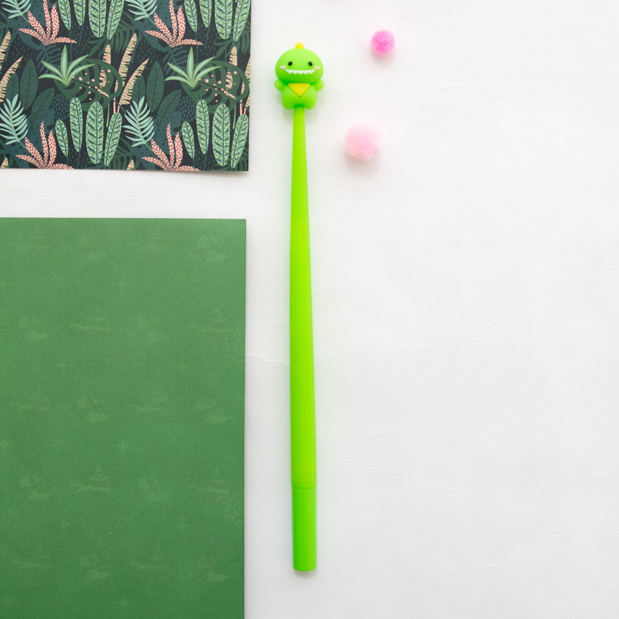 Stylo Souple à Secouer - Bébé Dinosaure Kawaii