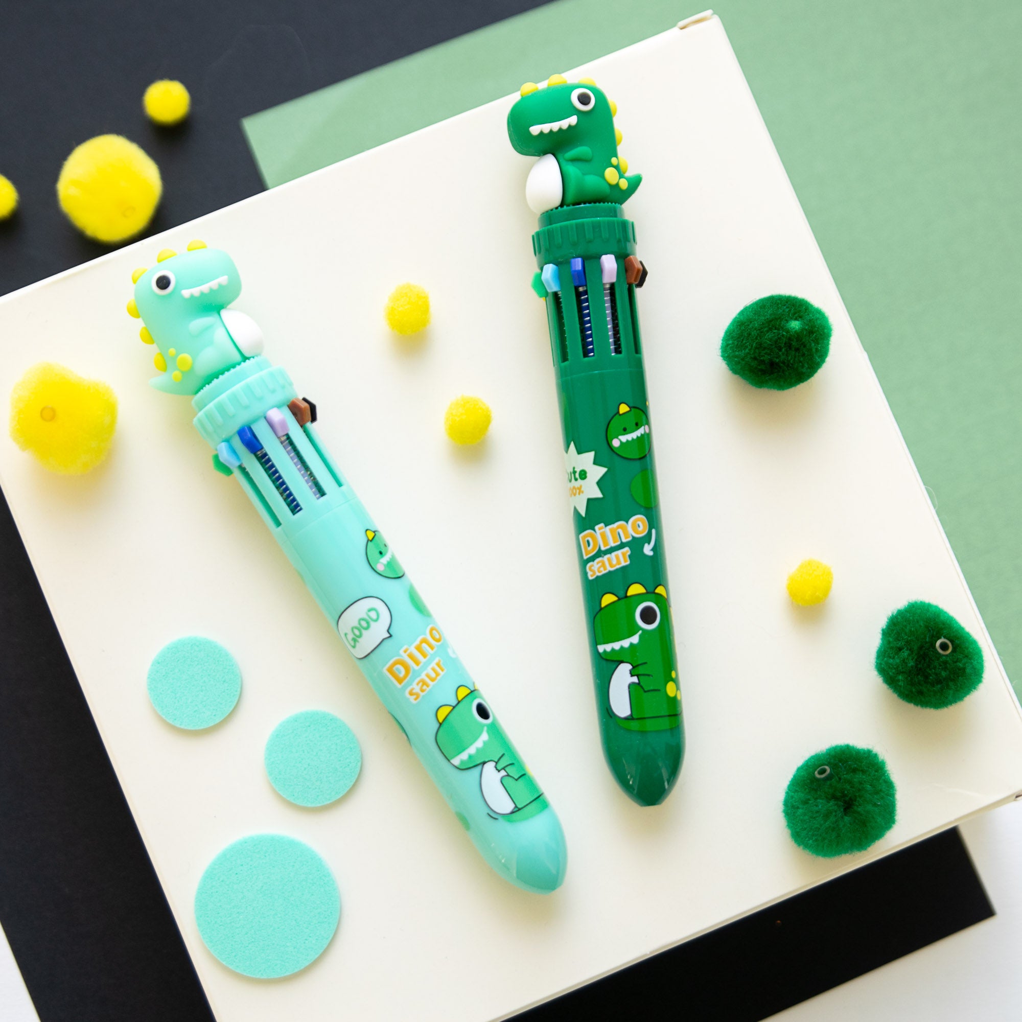 Stylo Kawaii 10 couleurs - Dino