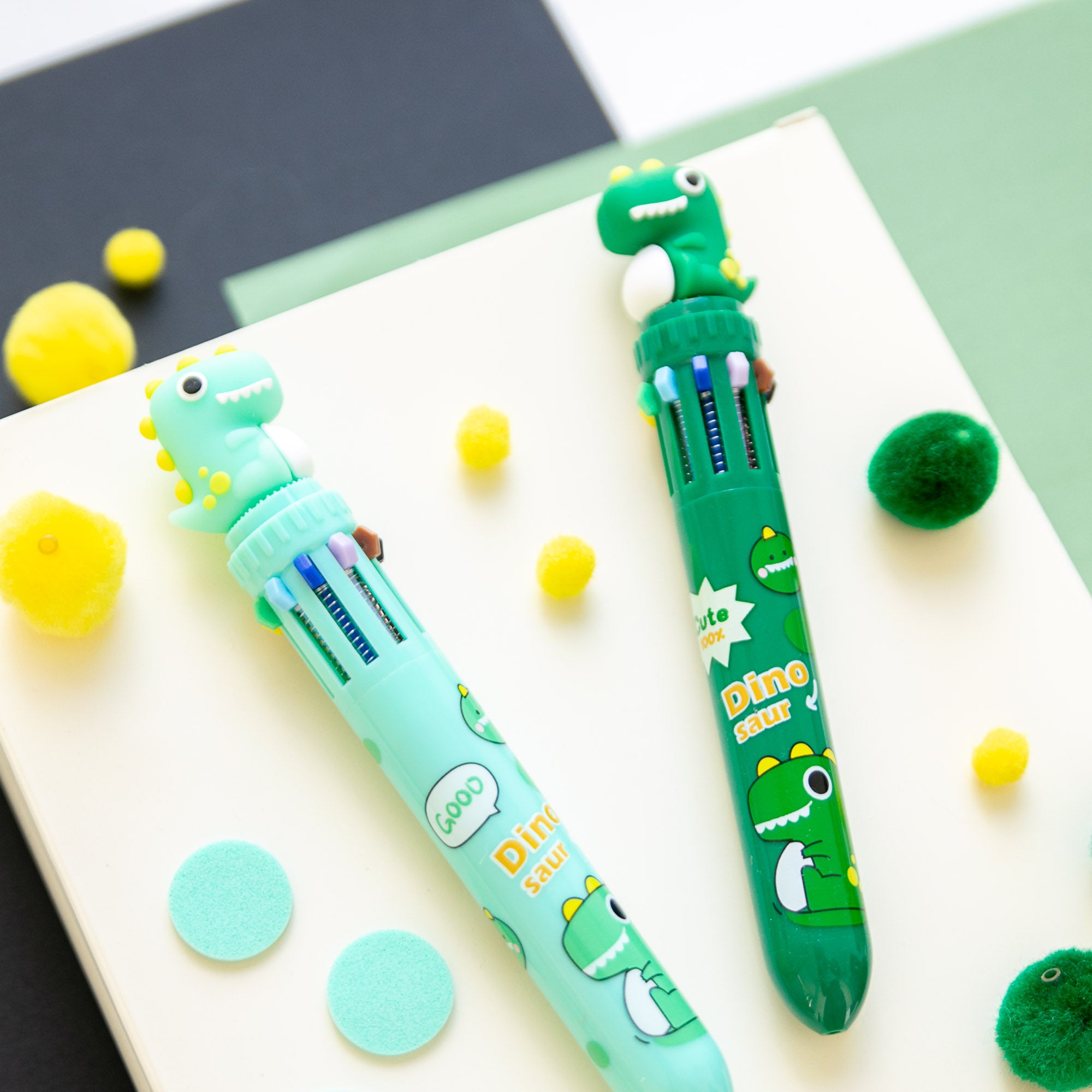 Stylo Kawaii 10 couleurs - Dino