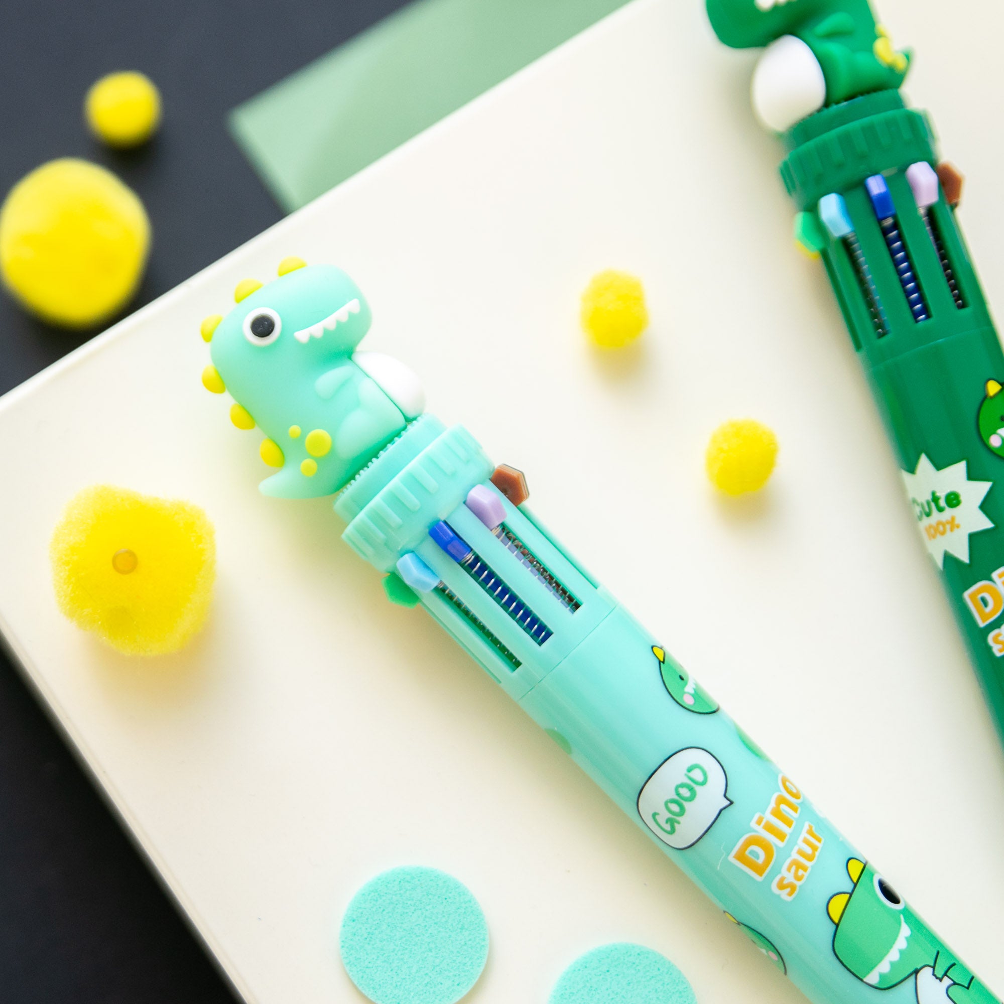 Stylo Kawaii 10 couleurs - Dino