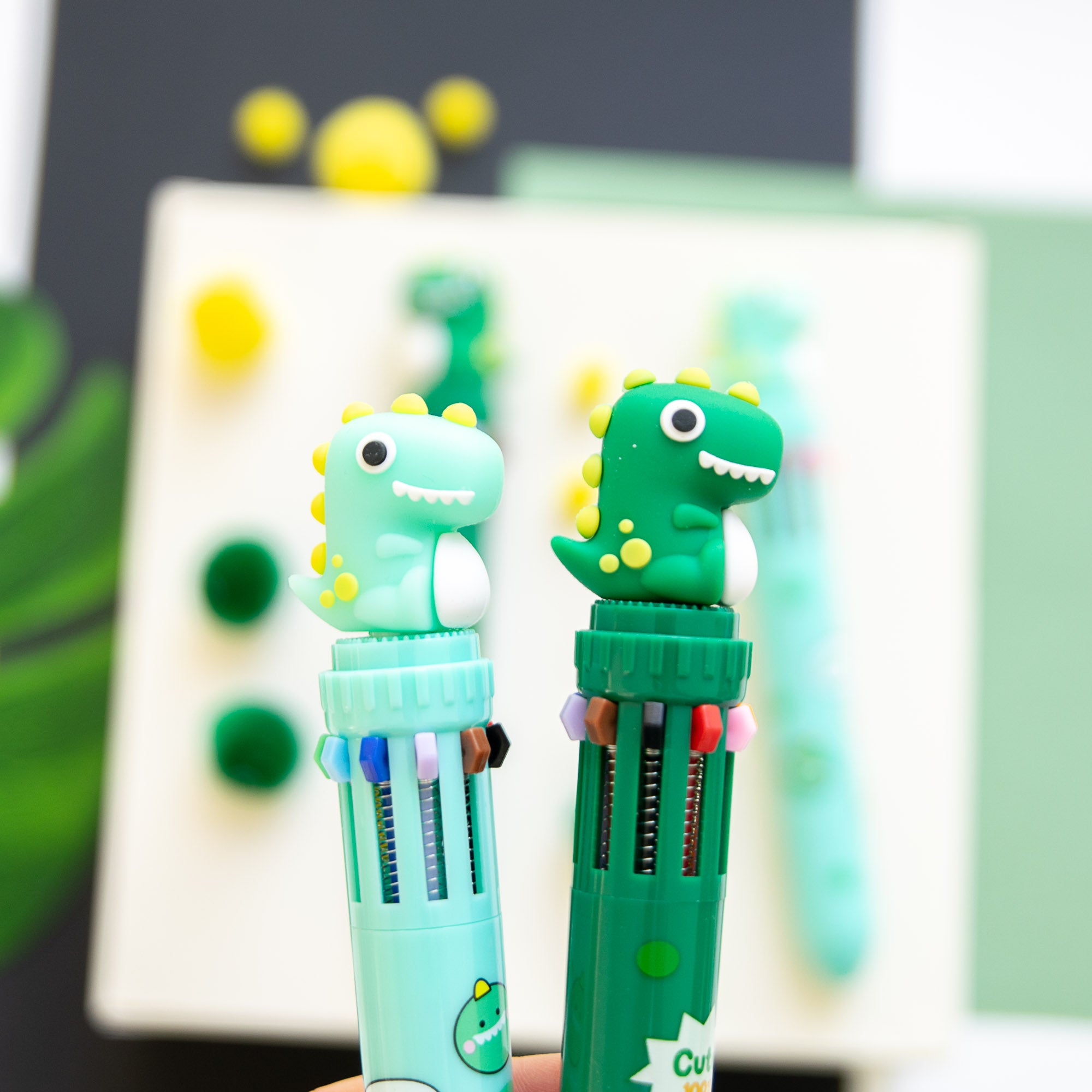 Stylo Kawaii 10 couleurs - Dino