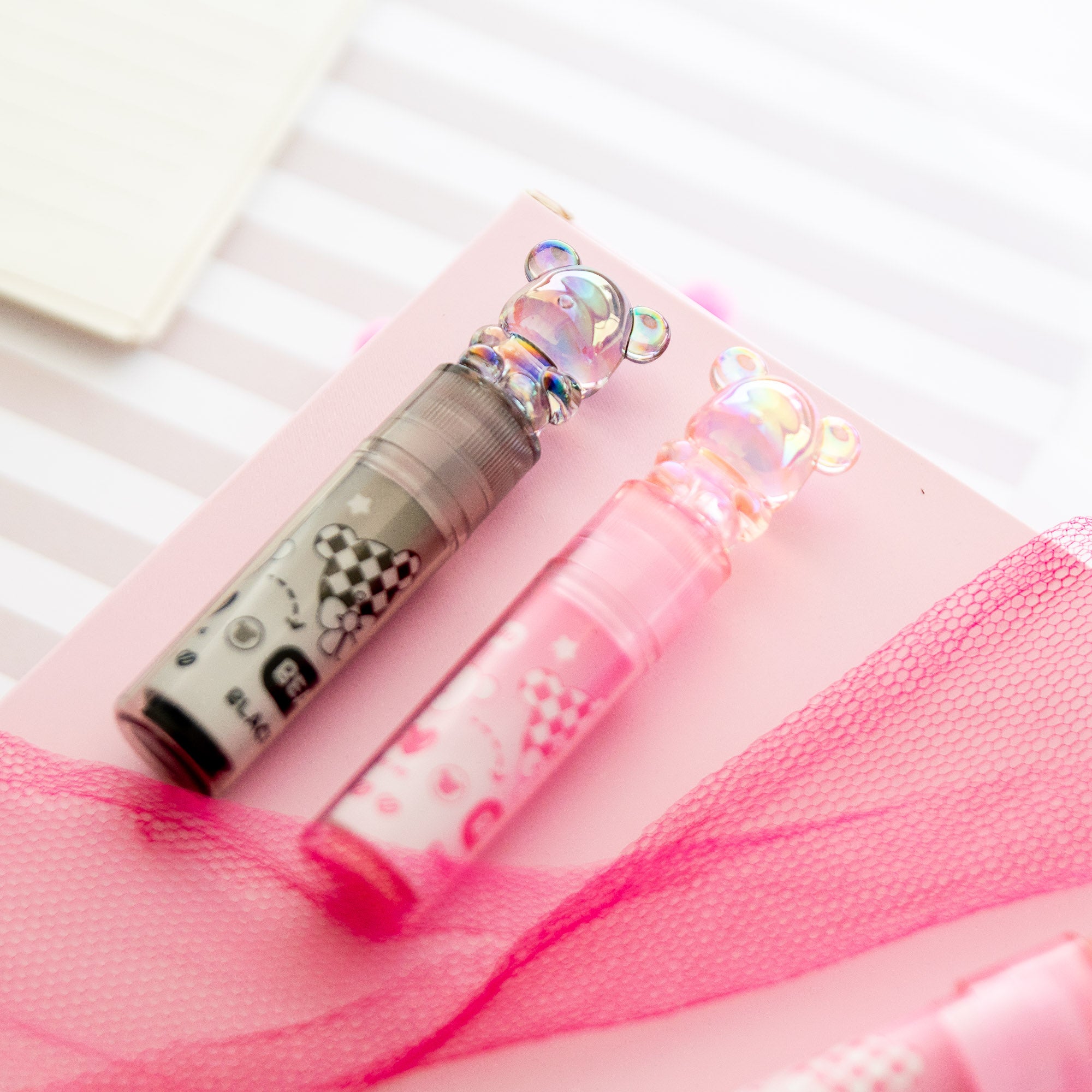 Gomme Lipstick Kawaii Ours Cristal