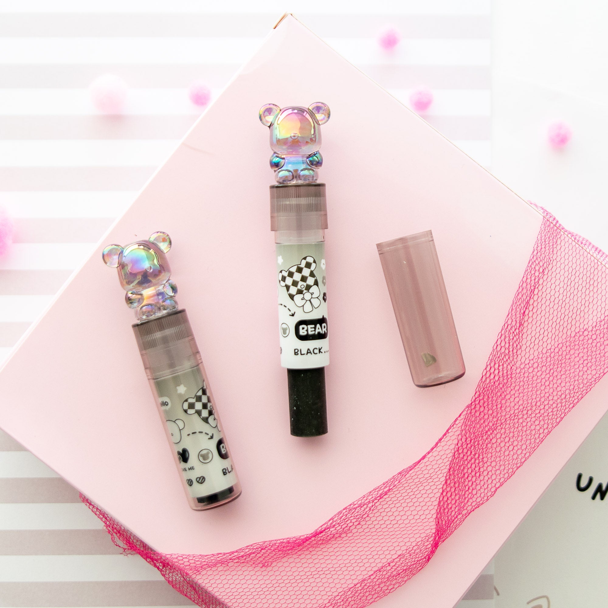 Gomme Lipstick Kawaii Ours Cristal