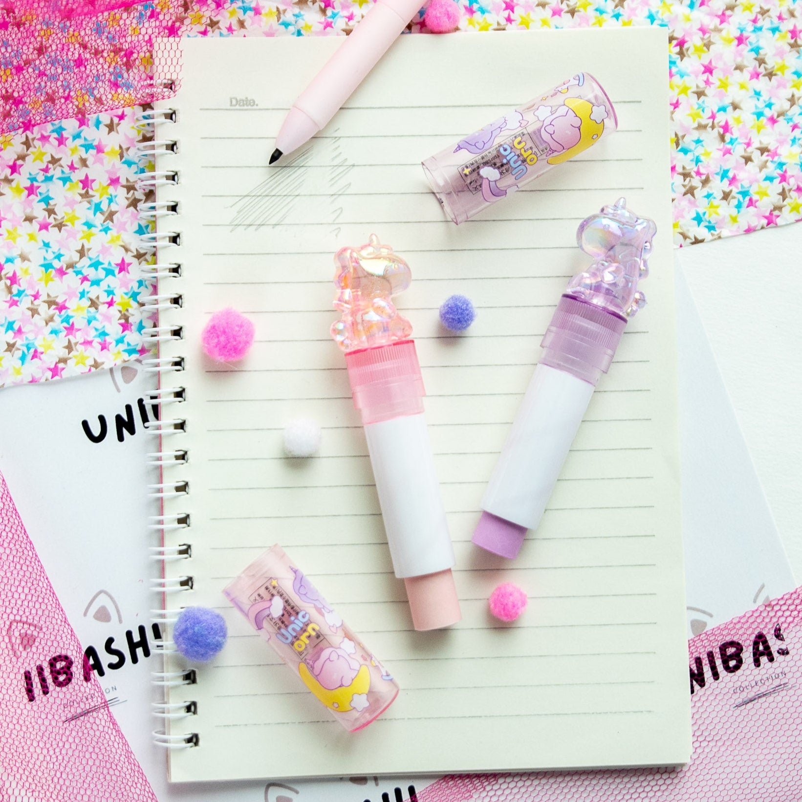 Gomme Lipstick Kawaii Licorne