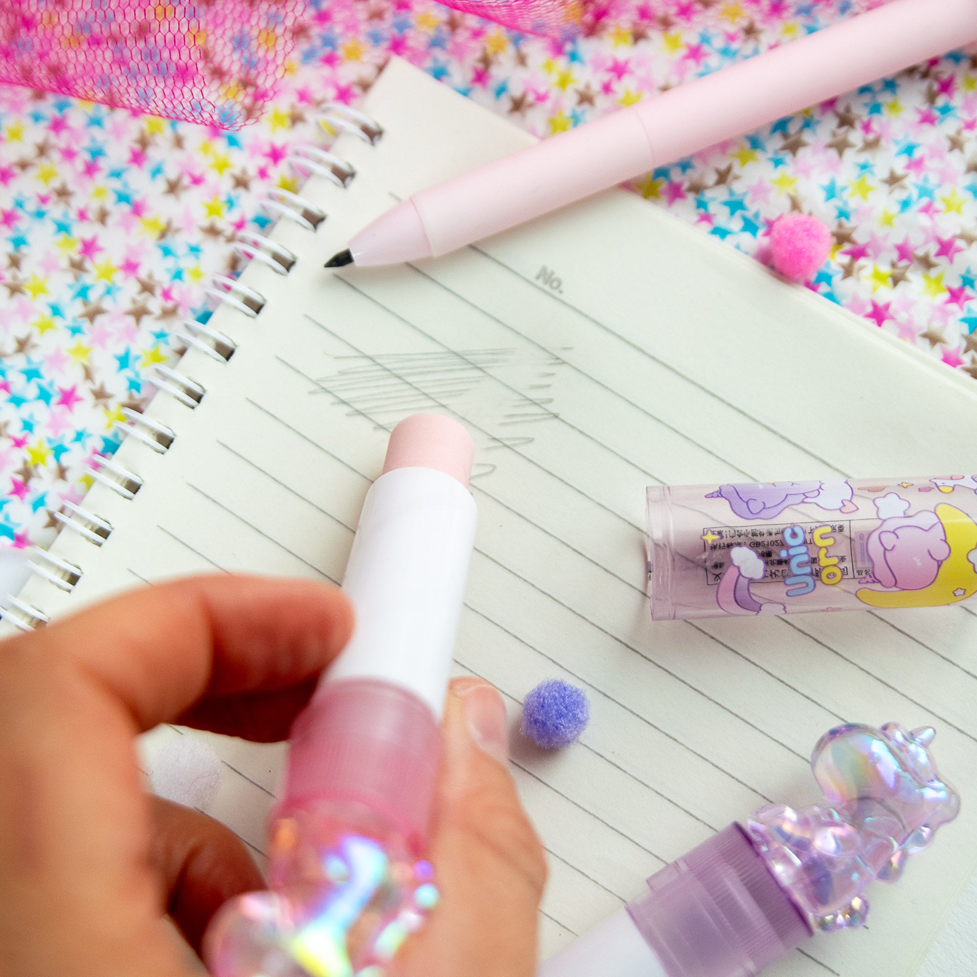 Gomme Lipstick Kawaii Licorne