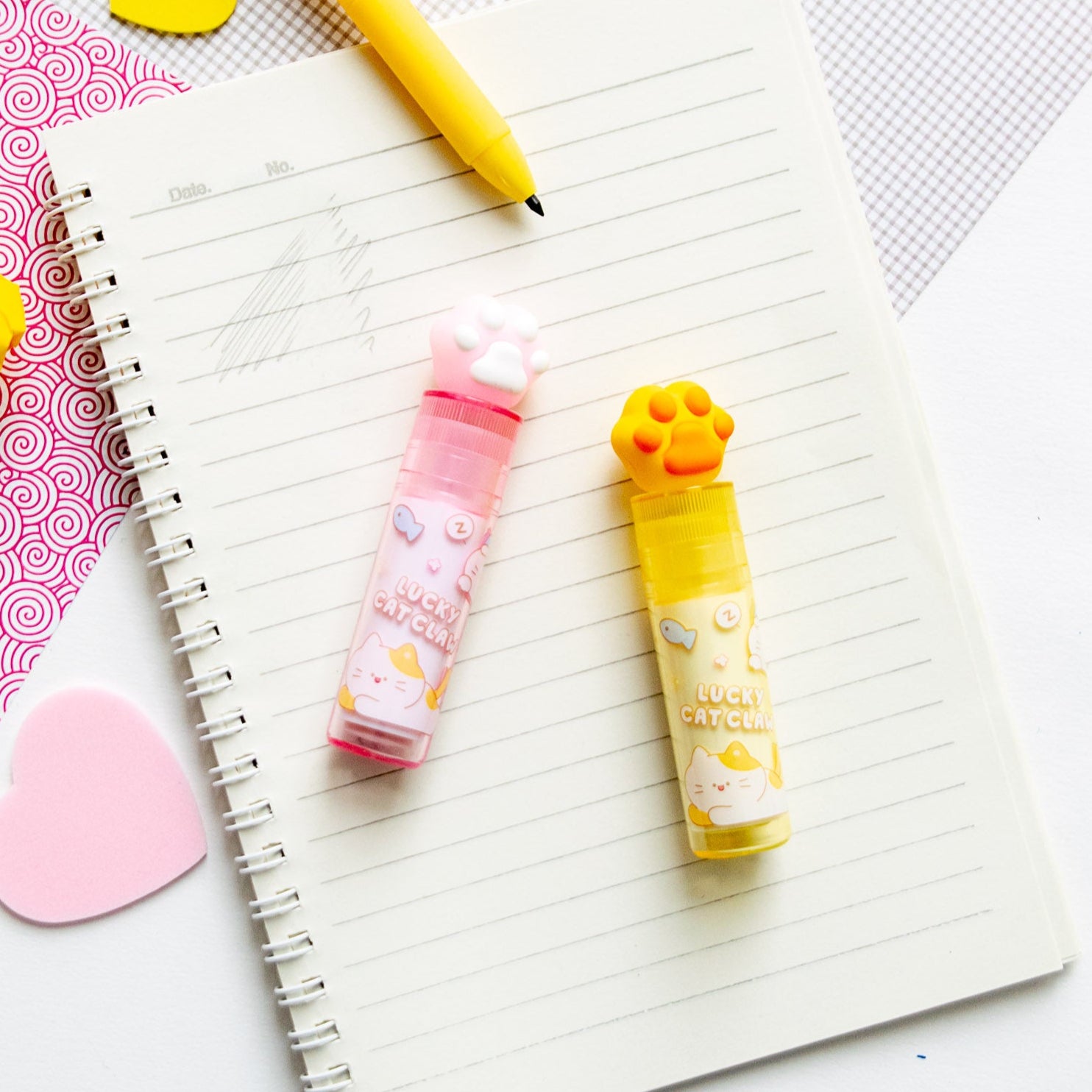 Gomme Lipstick Kawaii Patte de Chat