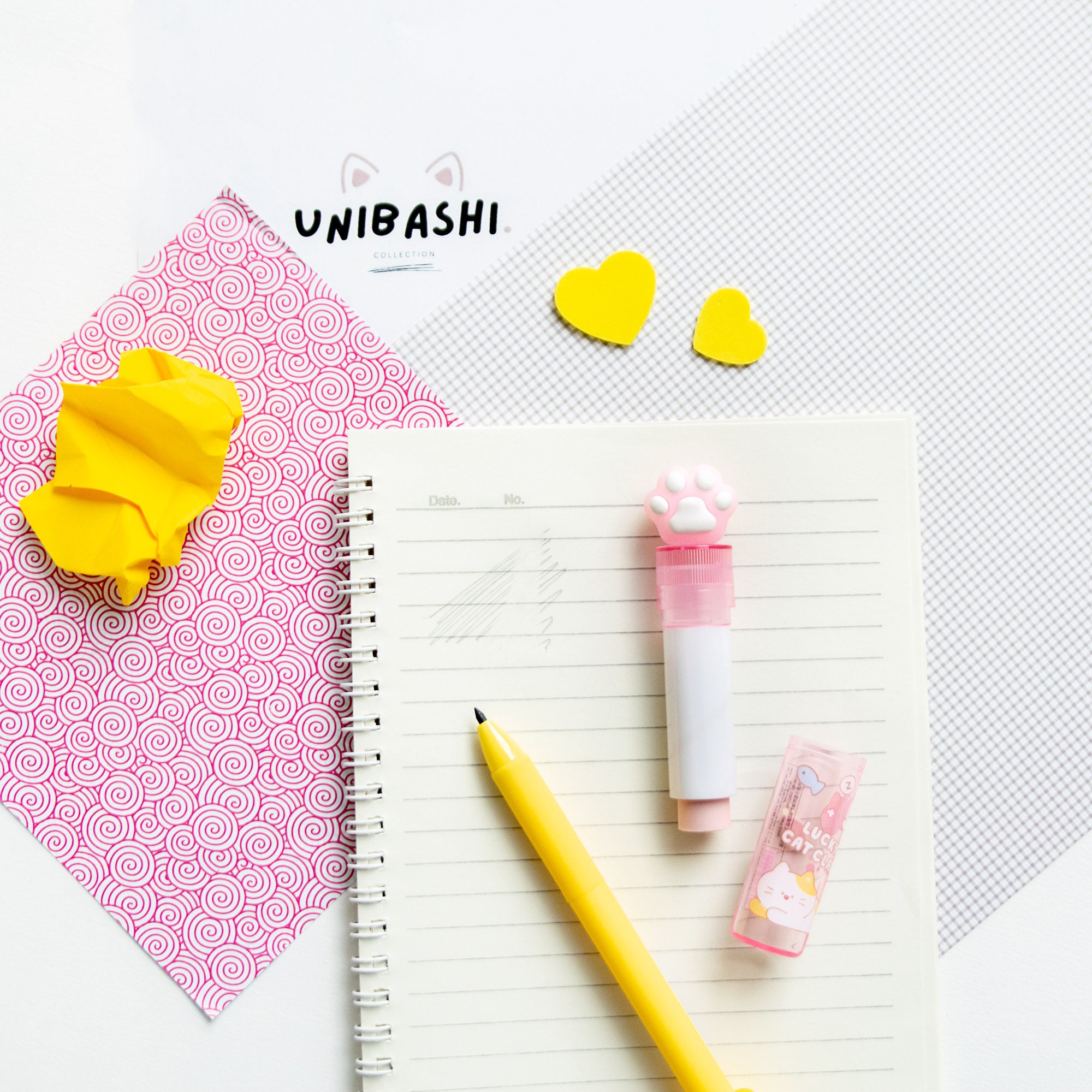 Gomme Lipstick Kawaii Patte de Chat