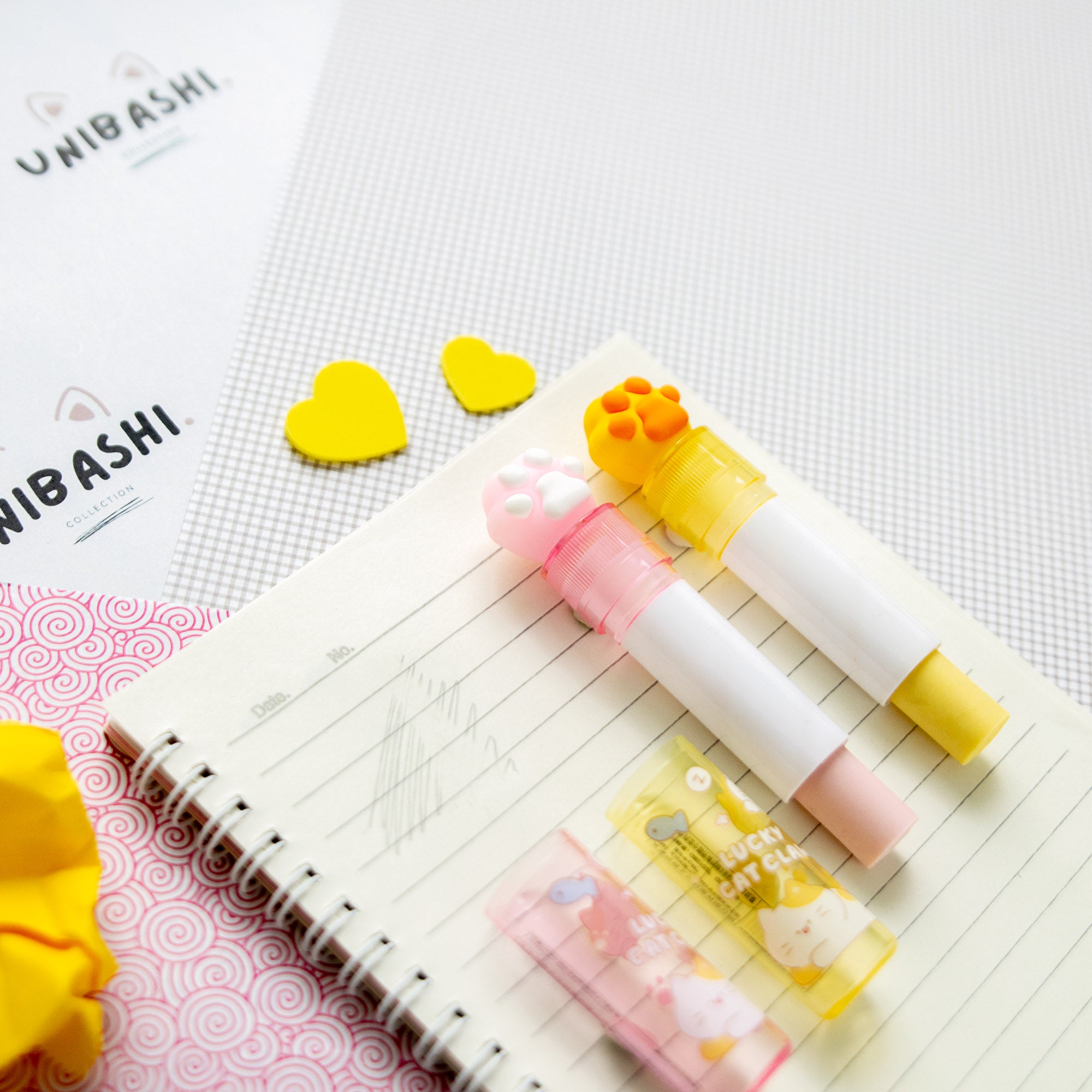 Gomme Lipstick Kawaii Patte de Chat