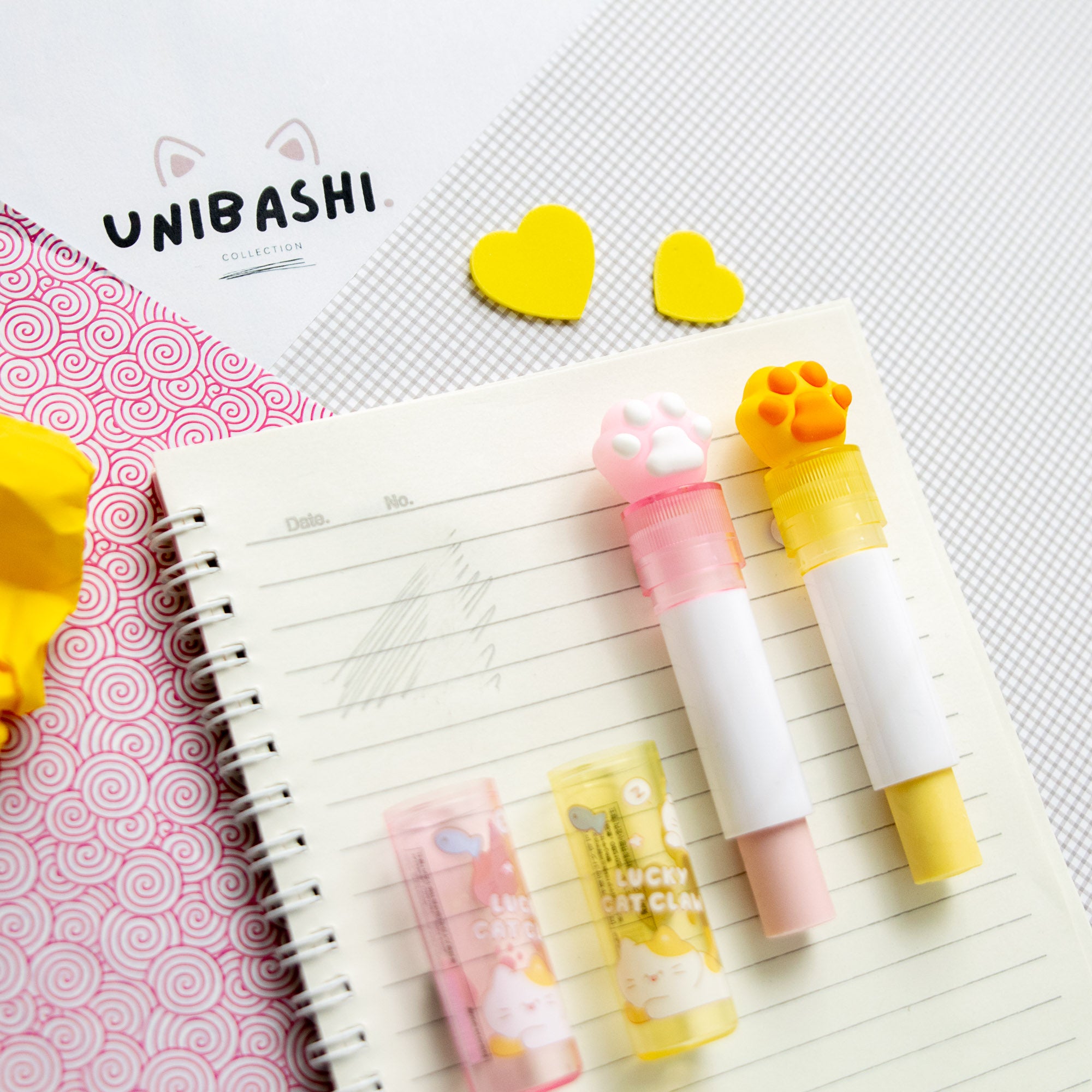 Gomme Lipstick Kawaii Patte de Chat
