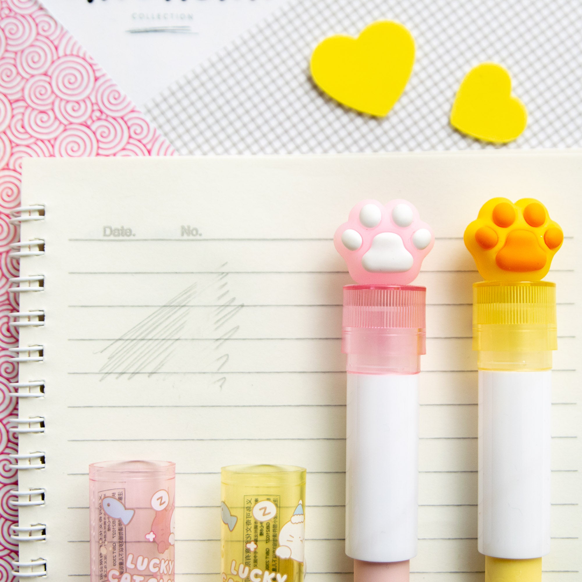 Gomme Lipstick Kawaii Patte de Chat