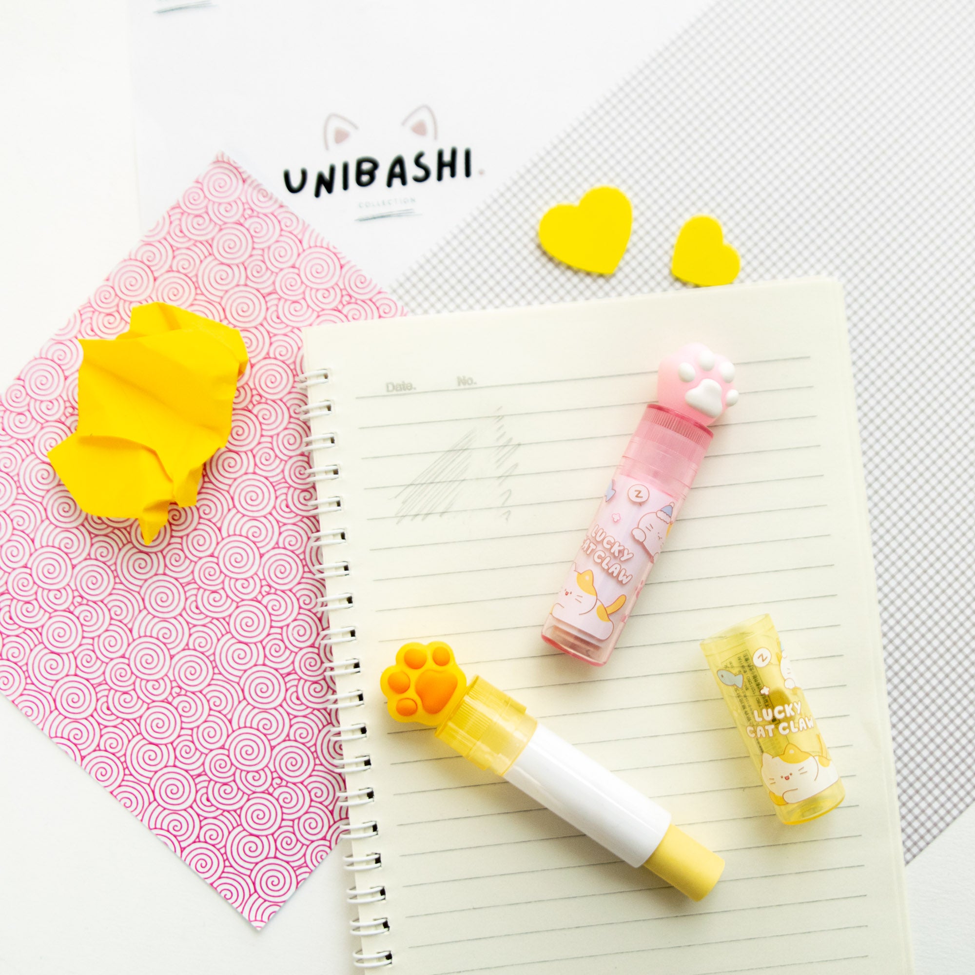 Gomme Lipstick Kawaii Patte de Chat