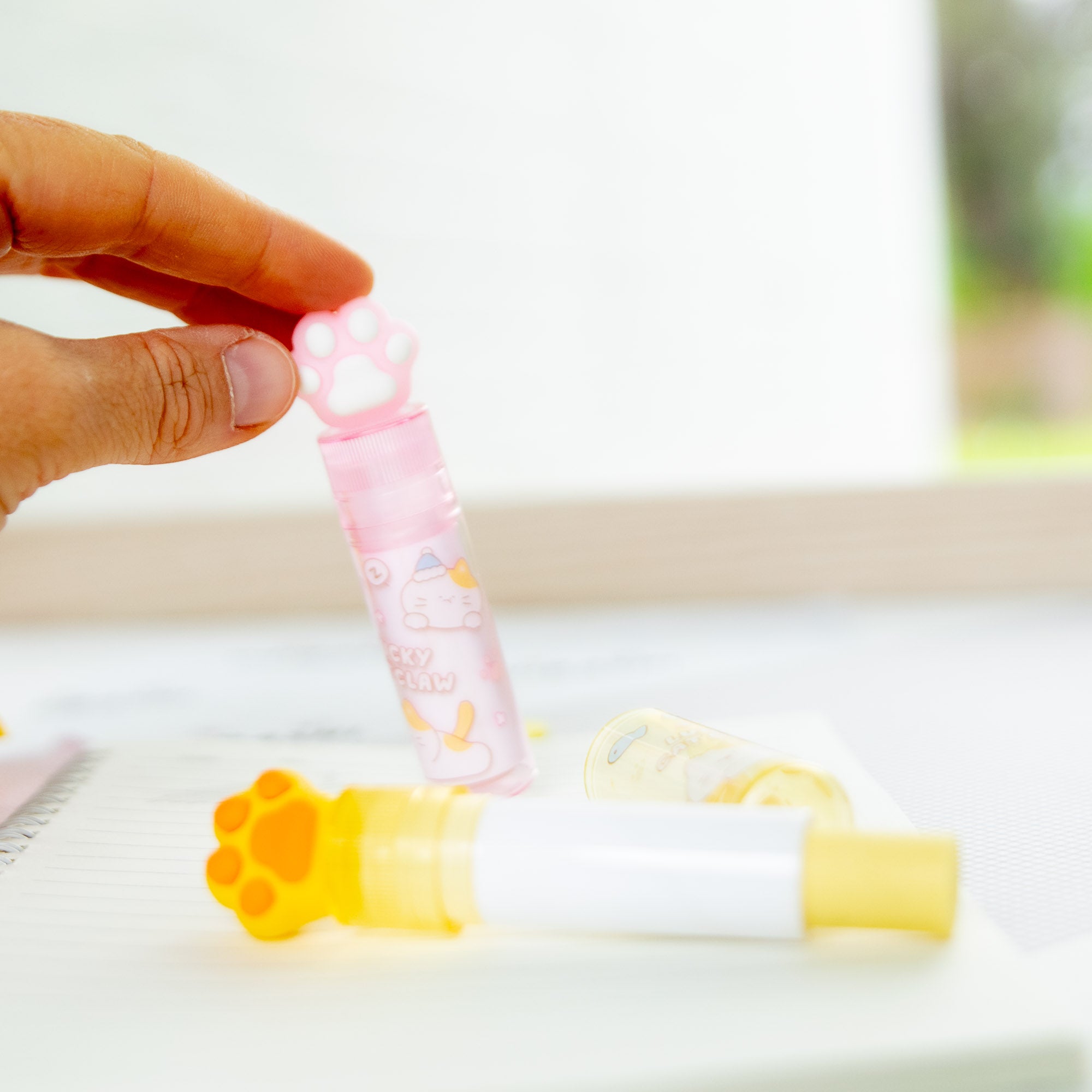 Gomme Lipstick Kawaii Patte de Chat