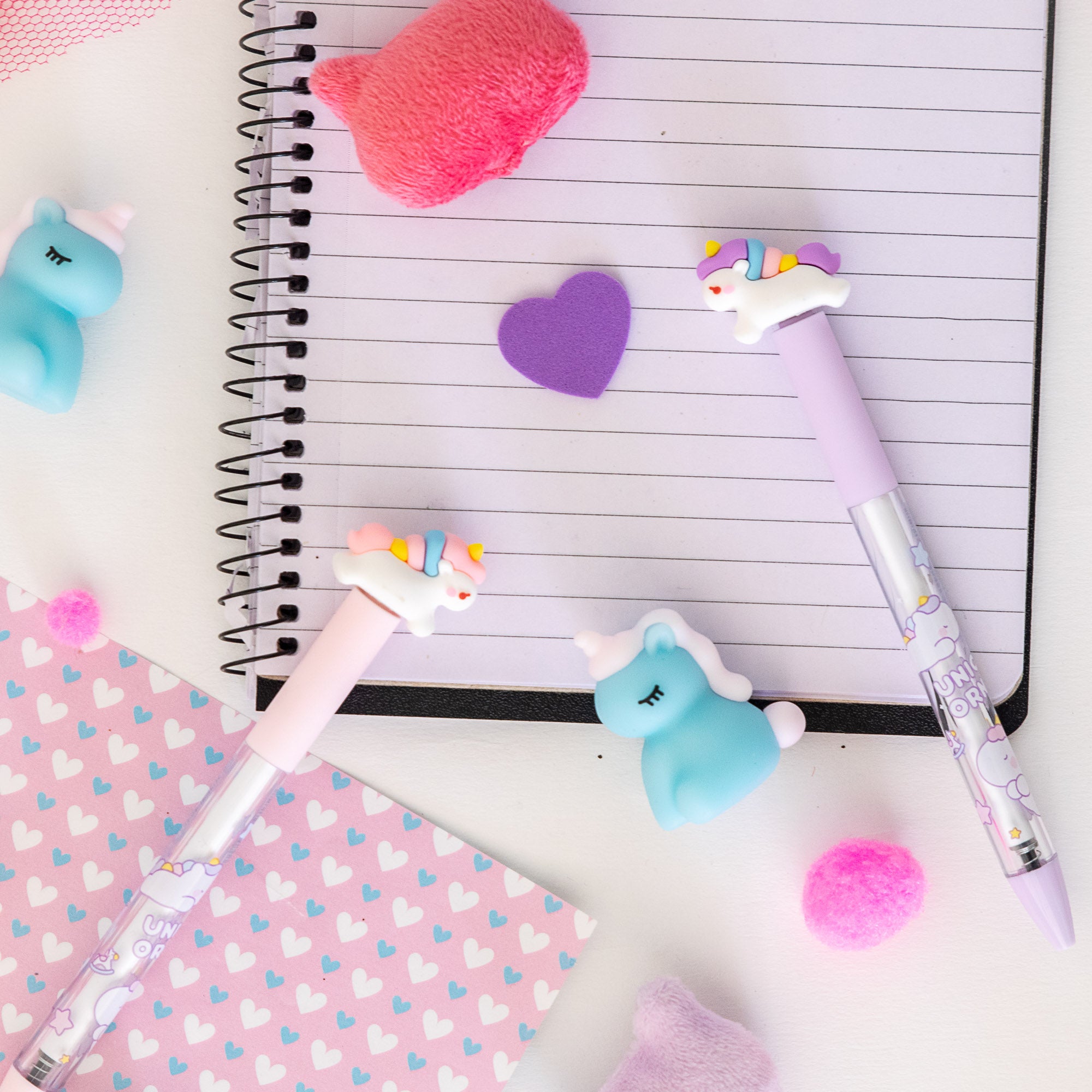 Stylo Gel Kawaii Anti Stress - Licorne Tournicoti