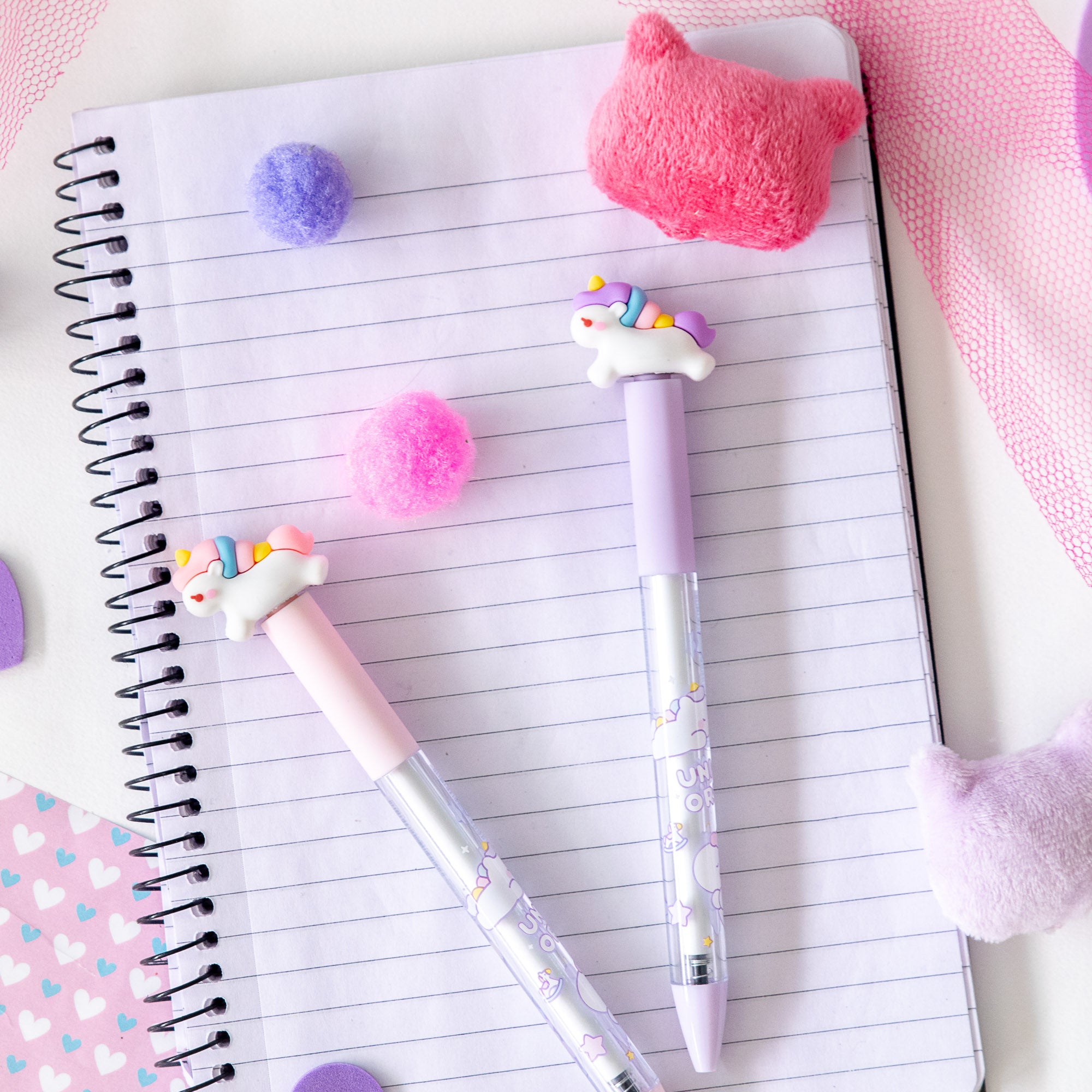 Stylo Gel Kawaii Anti Stress - Licorne Tournicoti