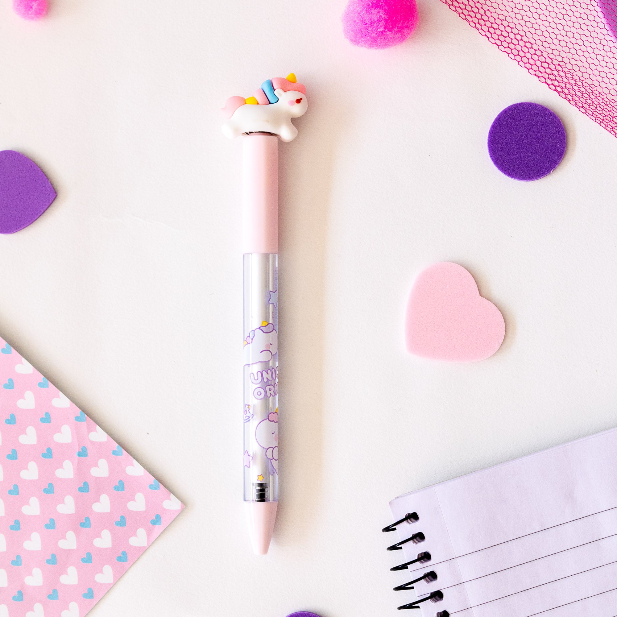 Stylo Gel Kawaii Anti Stress - Licorne Tournicoti