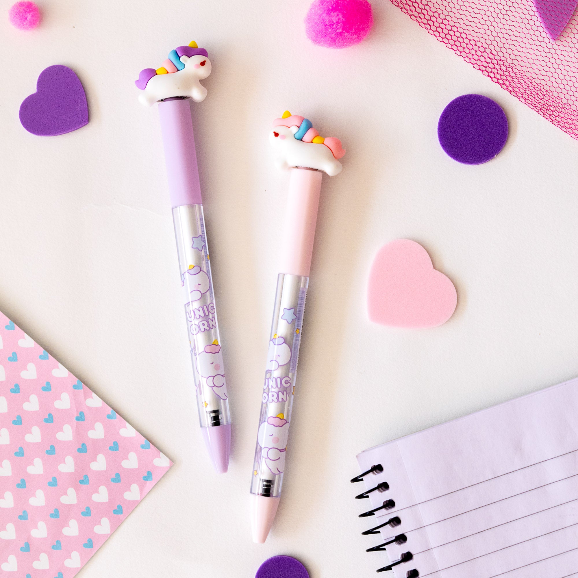 Stylo Gel Kawaii Anti Stress - Licorne Tournicoti