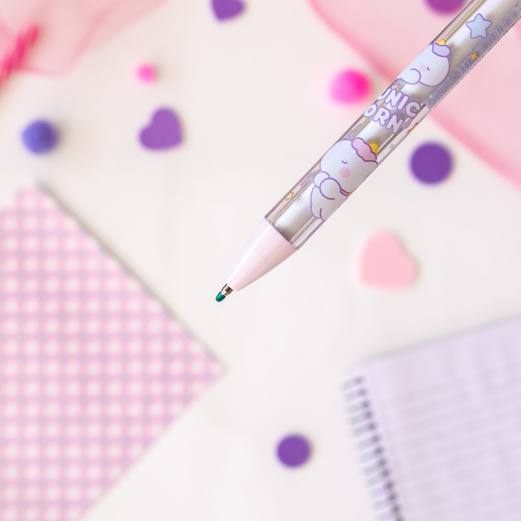 Stylo Gel Kawaii Anti Stress - Licorne Tournicoti