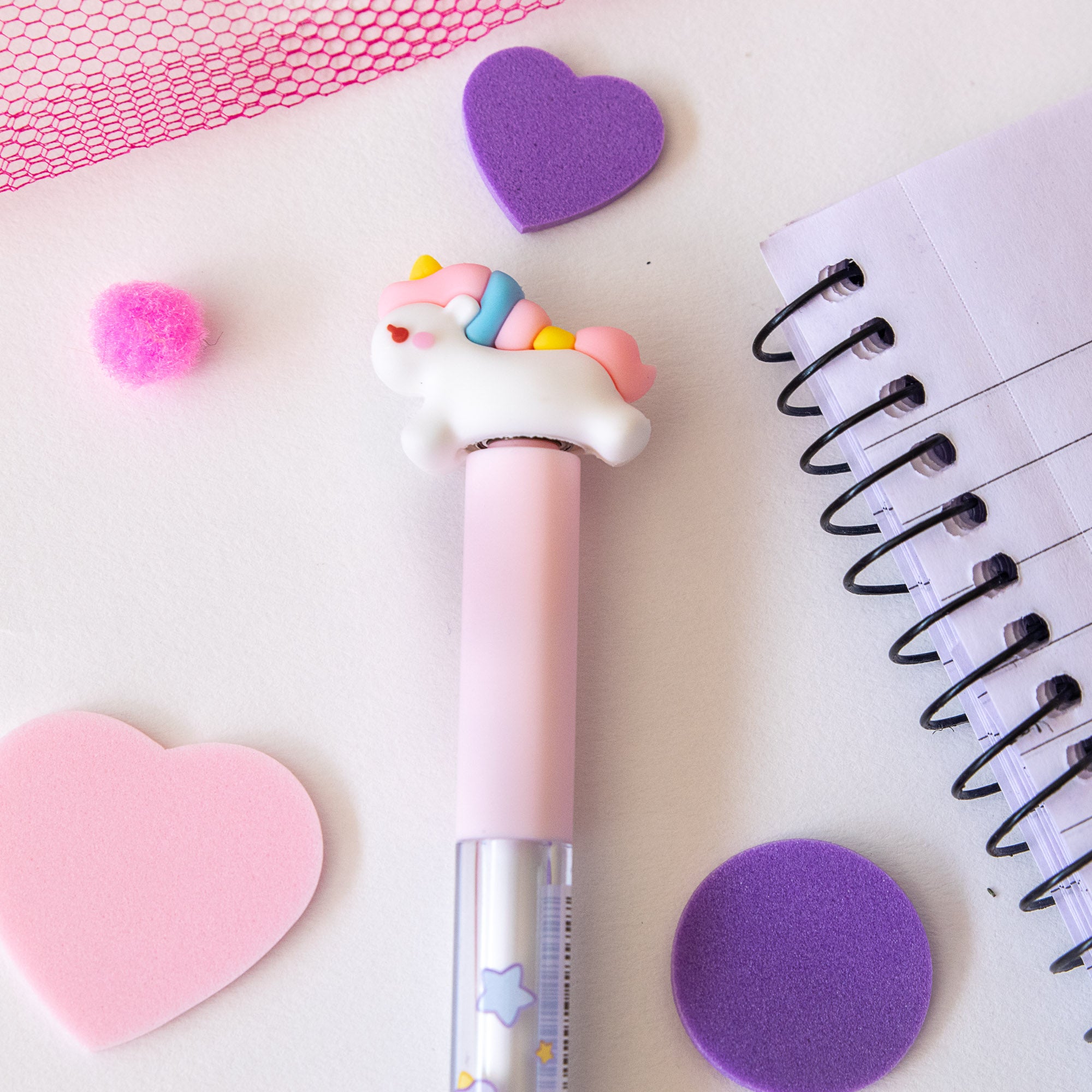Stylo Gel Kawaii Anti Stress - Licorne Tournicoti