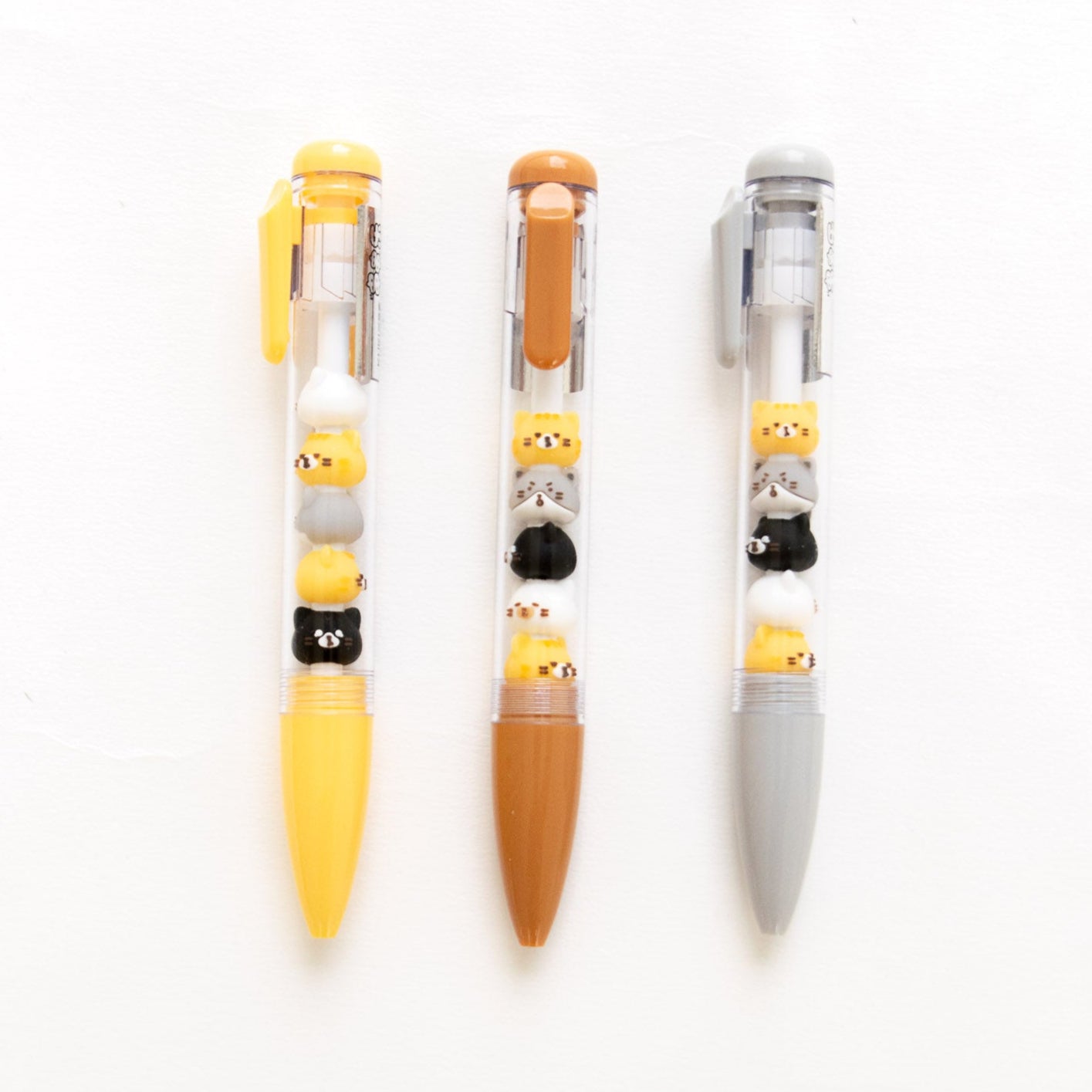 Stylo Kawaii - Mini Figurines Têtes de Chat