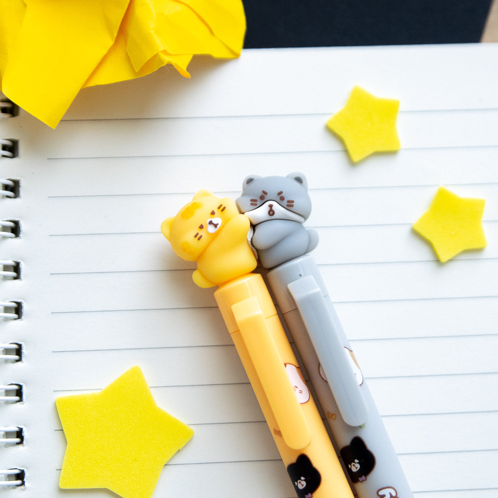 Stylo Gel Kawaii BFF - Duo de Chats