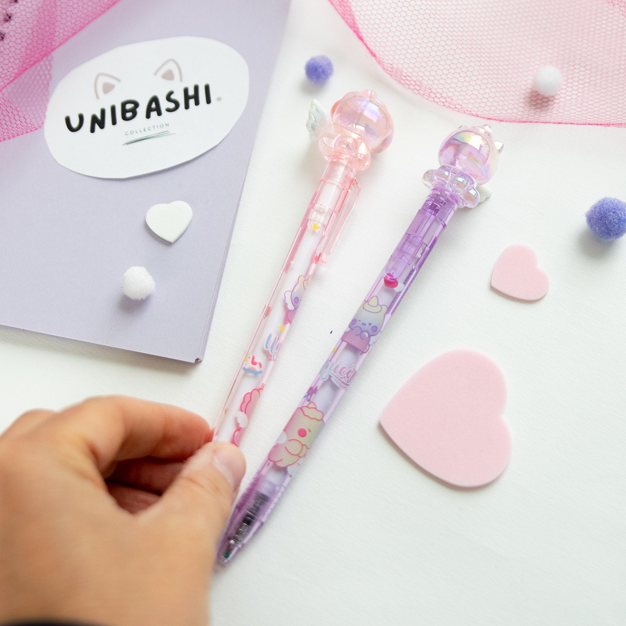 Stylo Gel Cristal Kawaii - Licorne