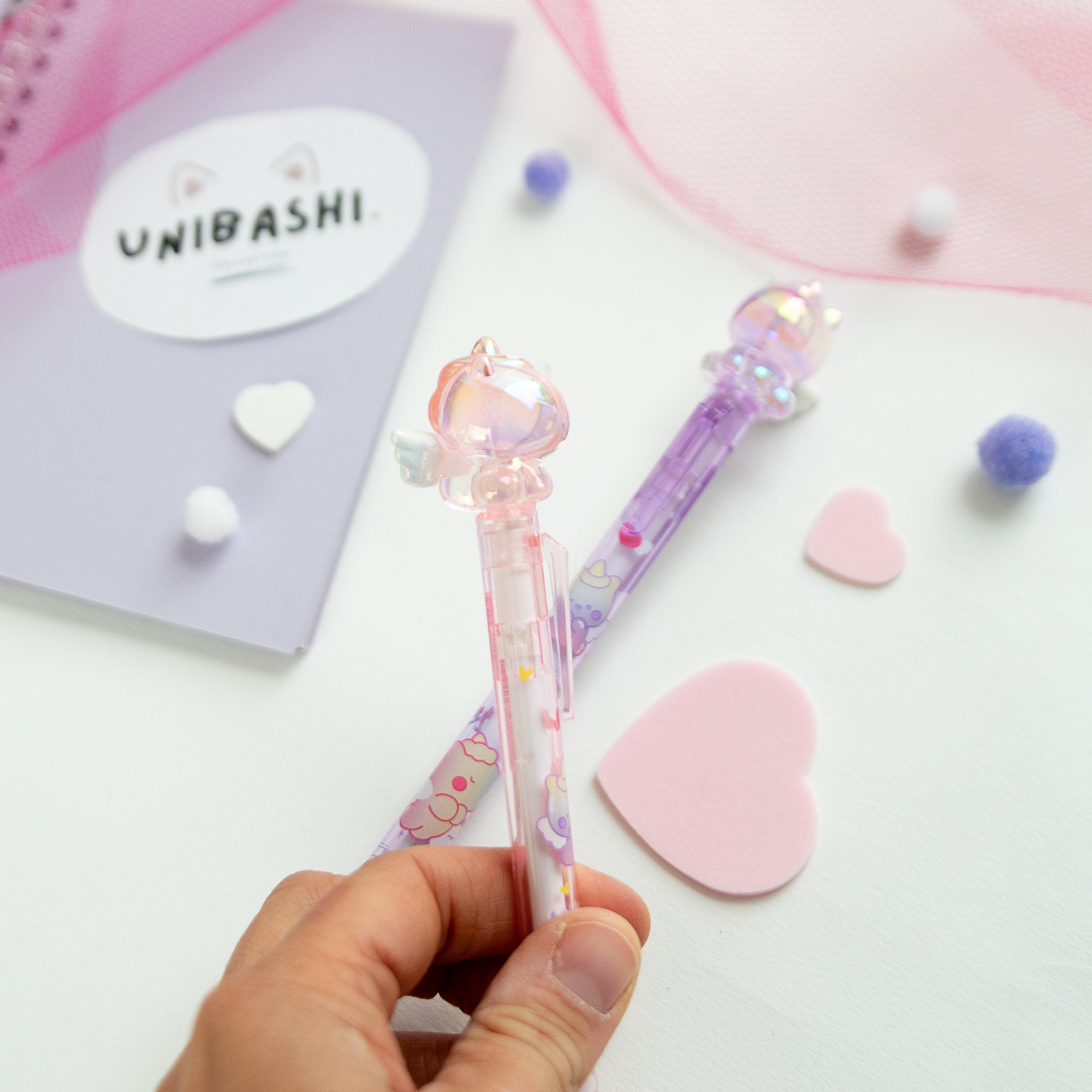 Stylo Gel Cristal Kawaii - Licorne