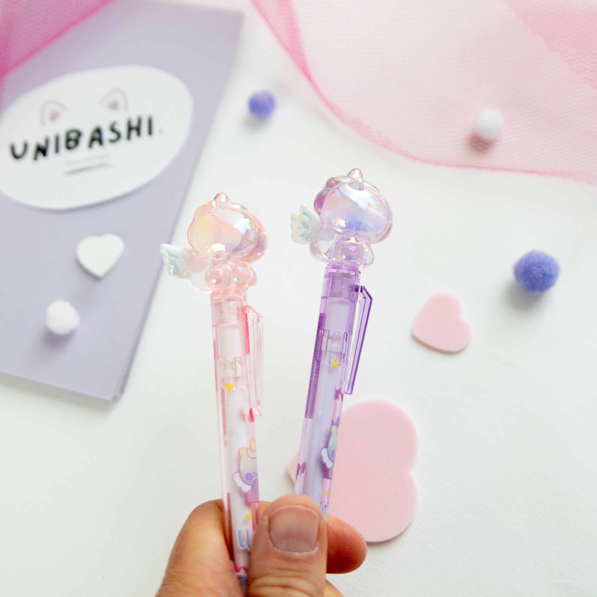 Stylo Gel Cristal Kawaii - Licorne