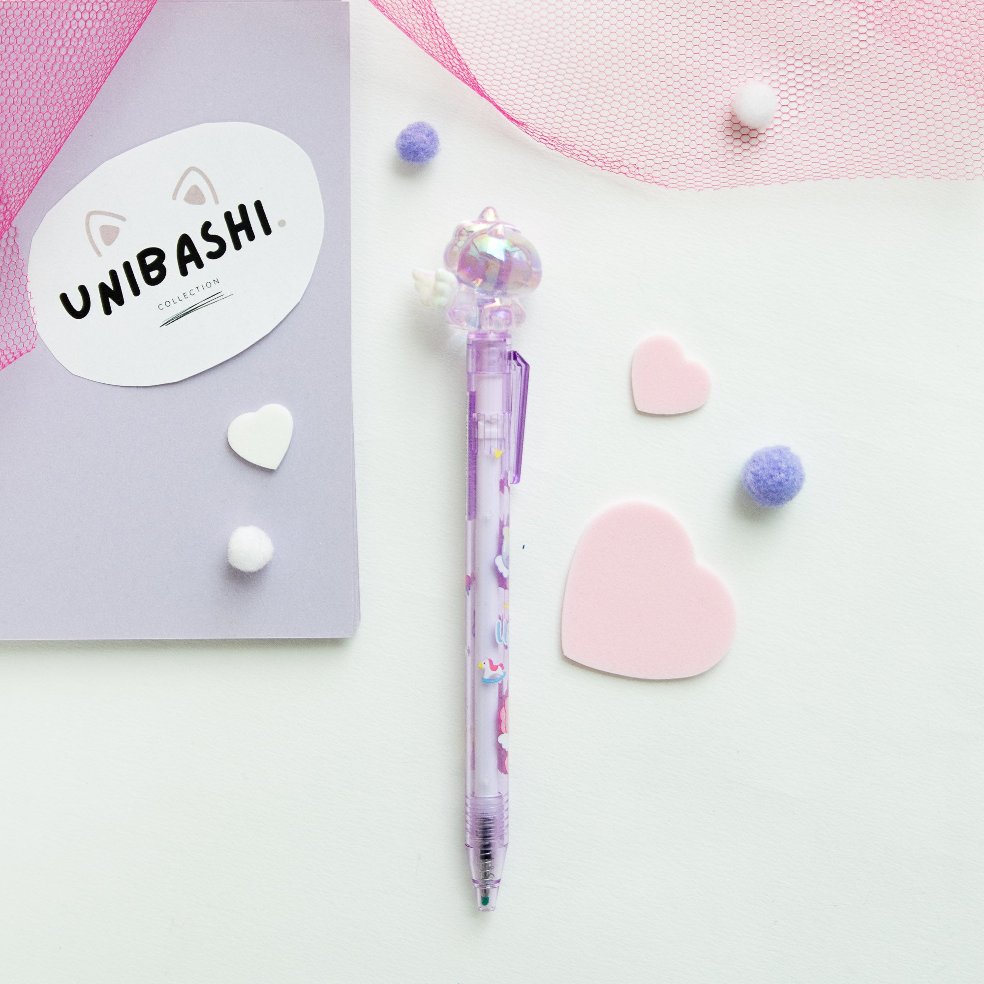 Stylo Gel Cristal Kawaii - Licorne