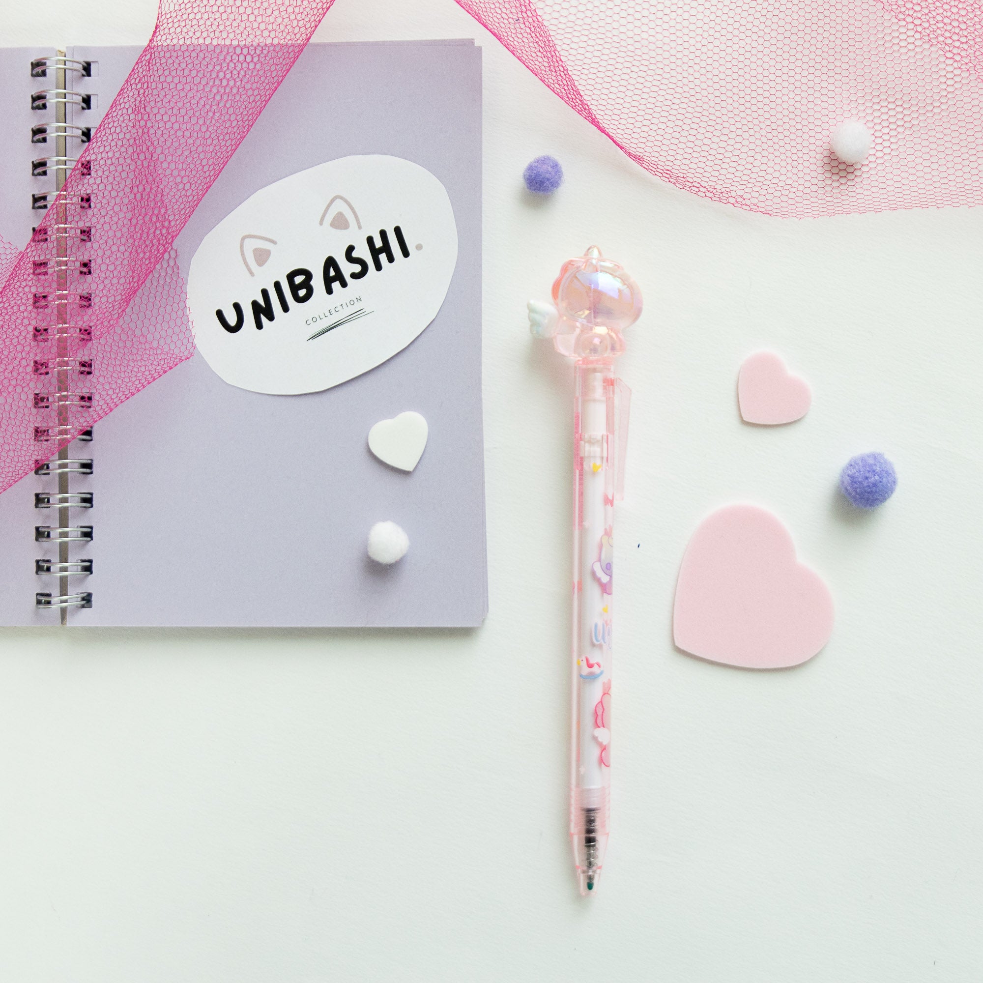 Stylo Gel Cristal Kawaii - Licorne