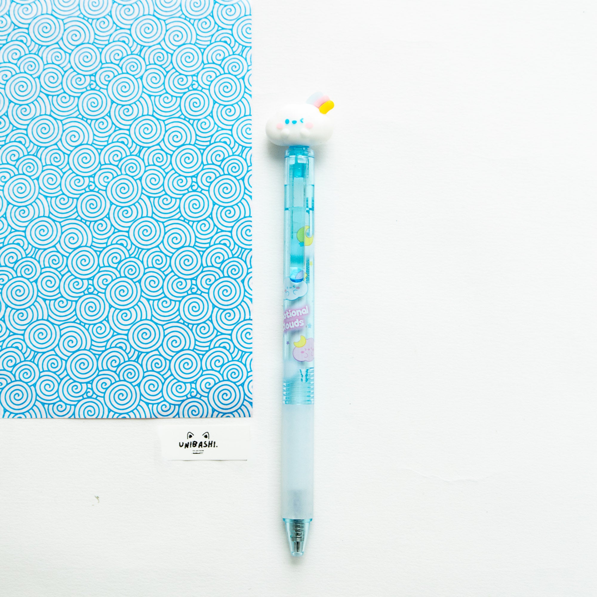 Stylo Gel Effaçable Kawaii - Nuages Rêveurs