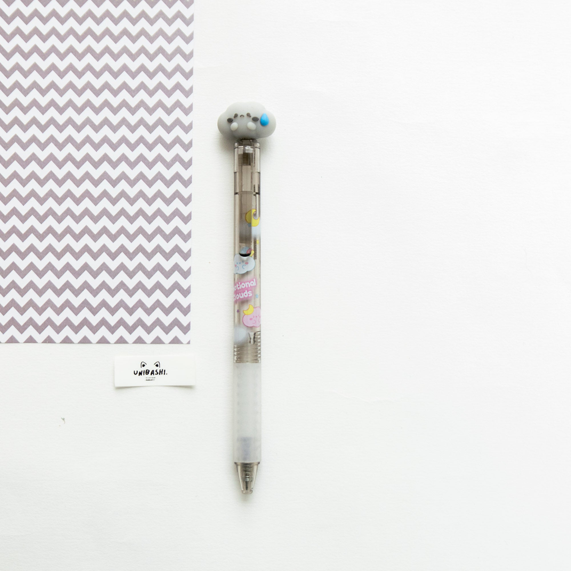 Stylo Gel Effaçable Kawaii - Nuages Rêveurs