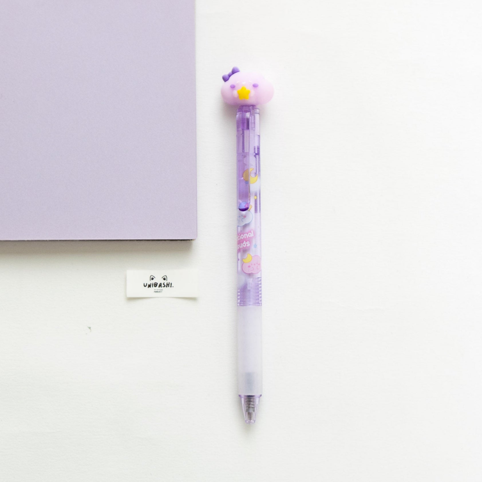 Stylo Gel Effaçable Kawaii - Nuages Rêveurs