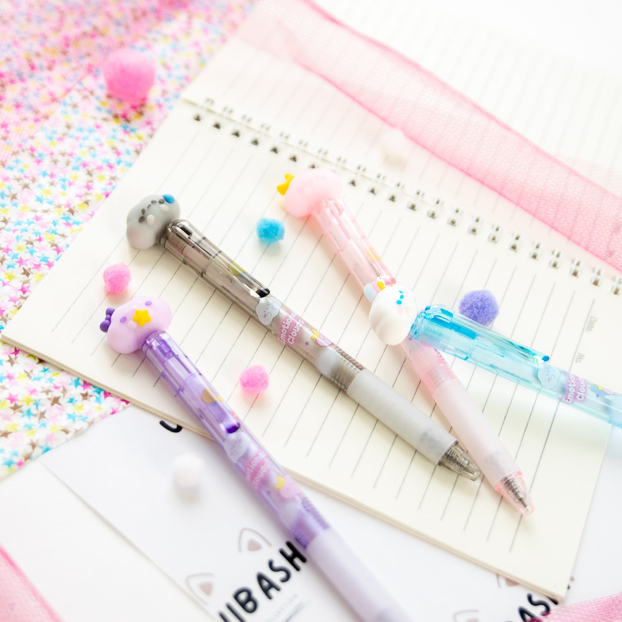 Stylo Gel Effaçable Kawaii - Nuages Rêveurs