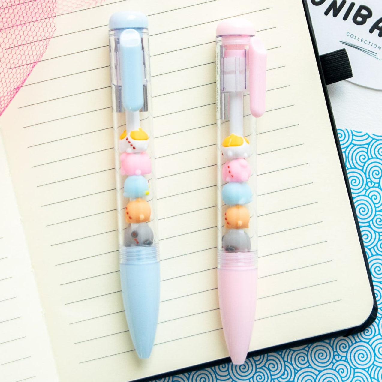 Stylo Kawaii - Mini Figurines Animaux Pastel