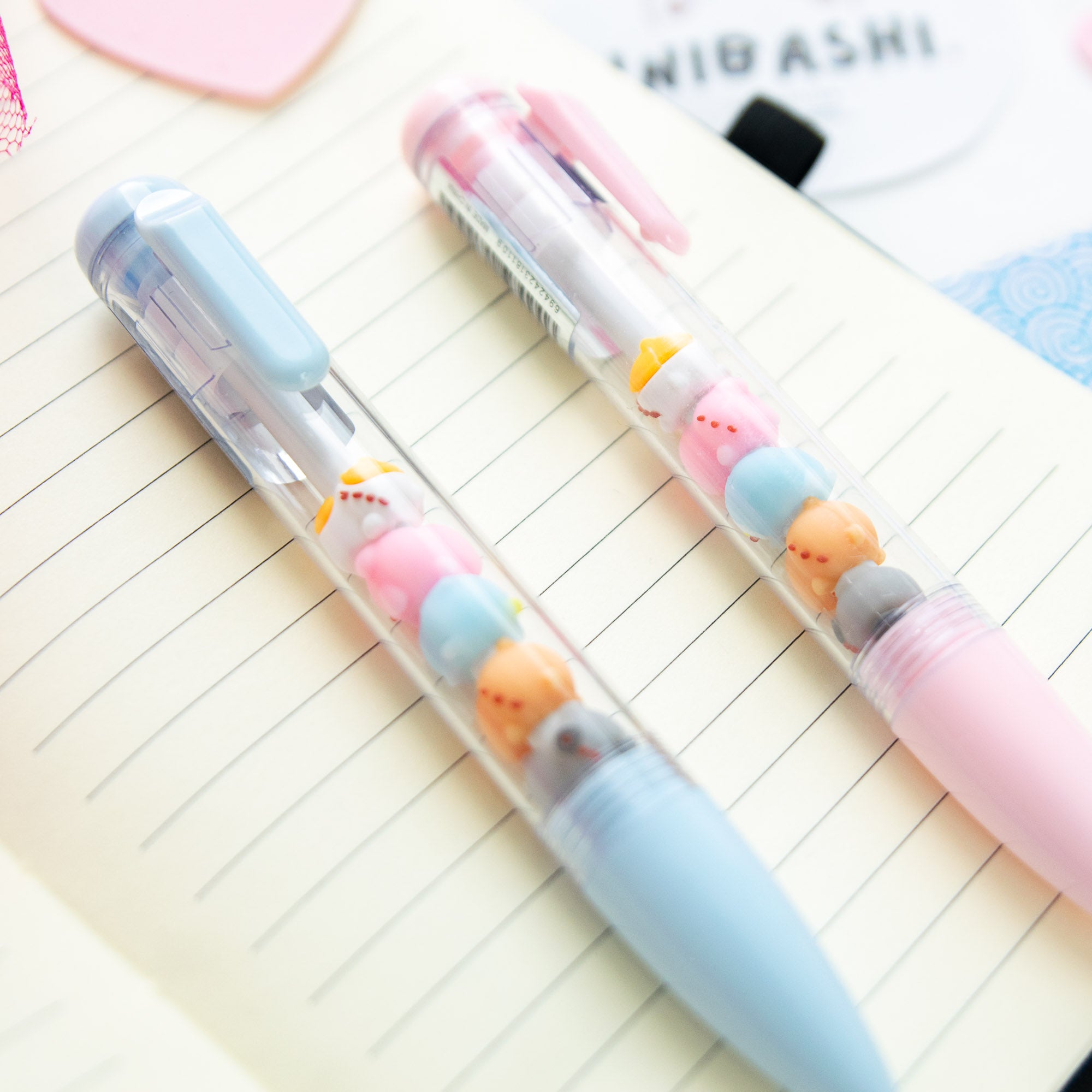 Stylo Kawaii - Mini Figurines Animaux Pastel