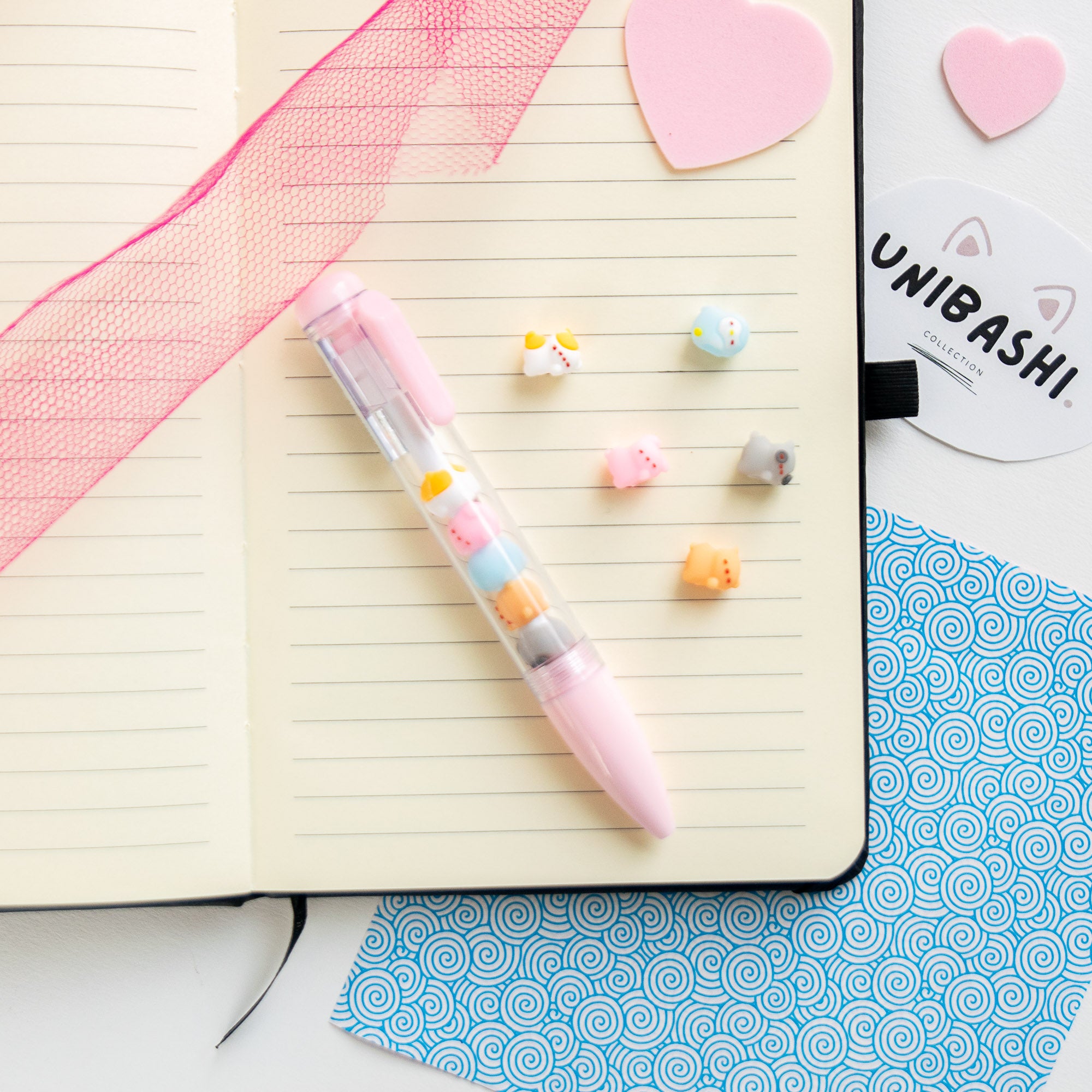 Stylo Kawaii - Mini Figurines Animaux Pastel