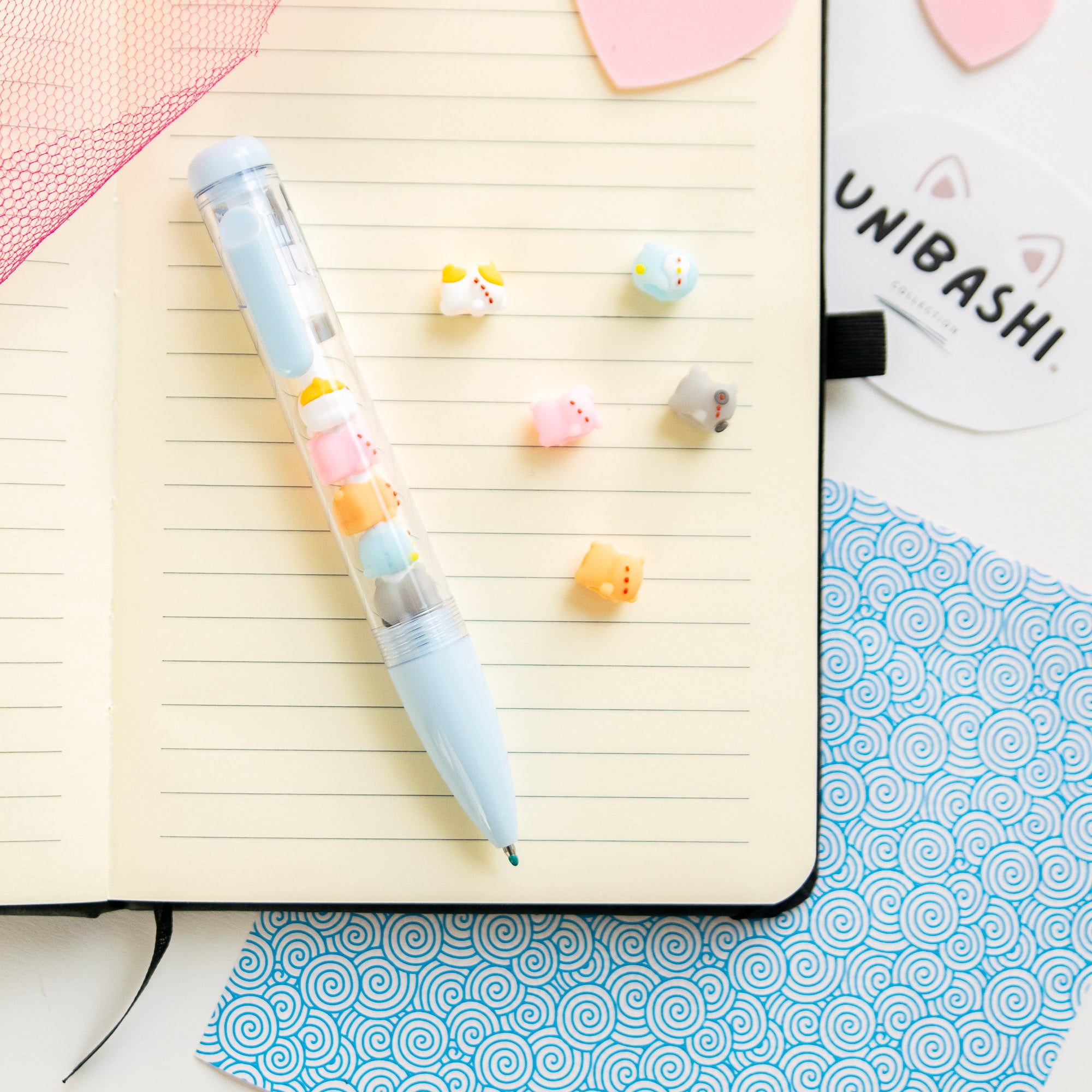 Stylo Kawaii - Mini Figurines Animaux Pastel