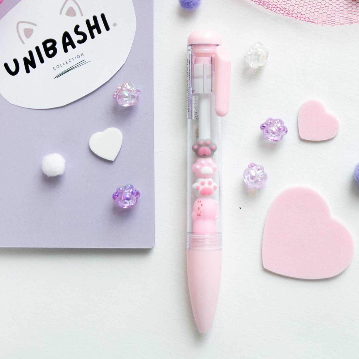 Stylo Kawaii - Mini Figurines Patte de Chat