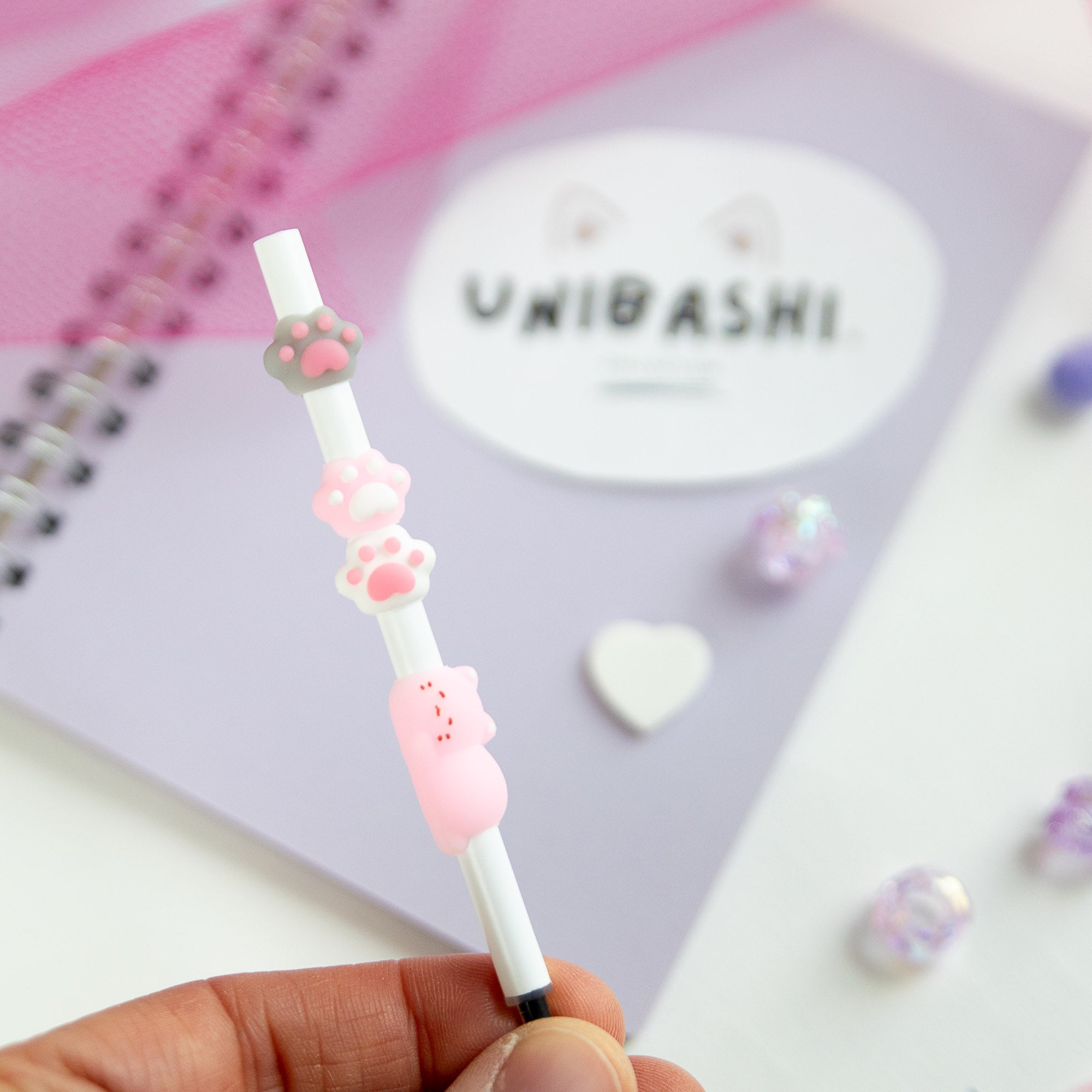 Stylo Kawaii - Mini Figurines Patte de Chat