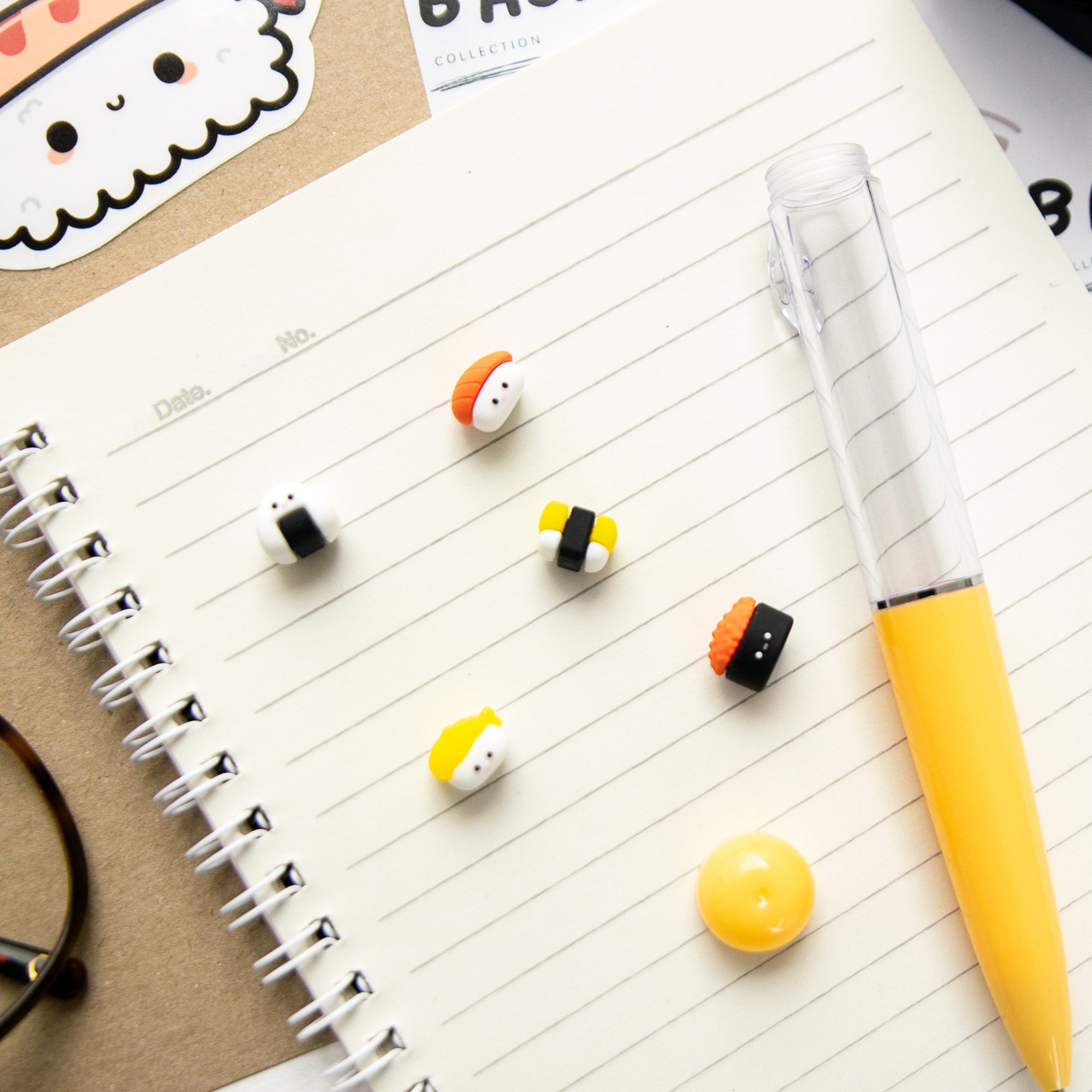 Stylo Kawaii - Mini Figurines Sushi