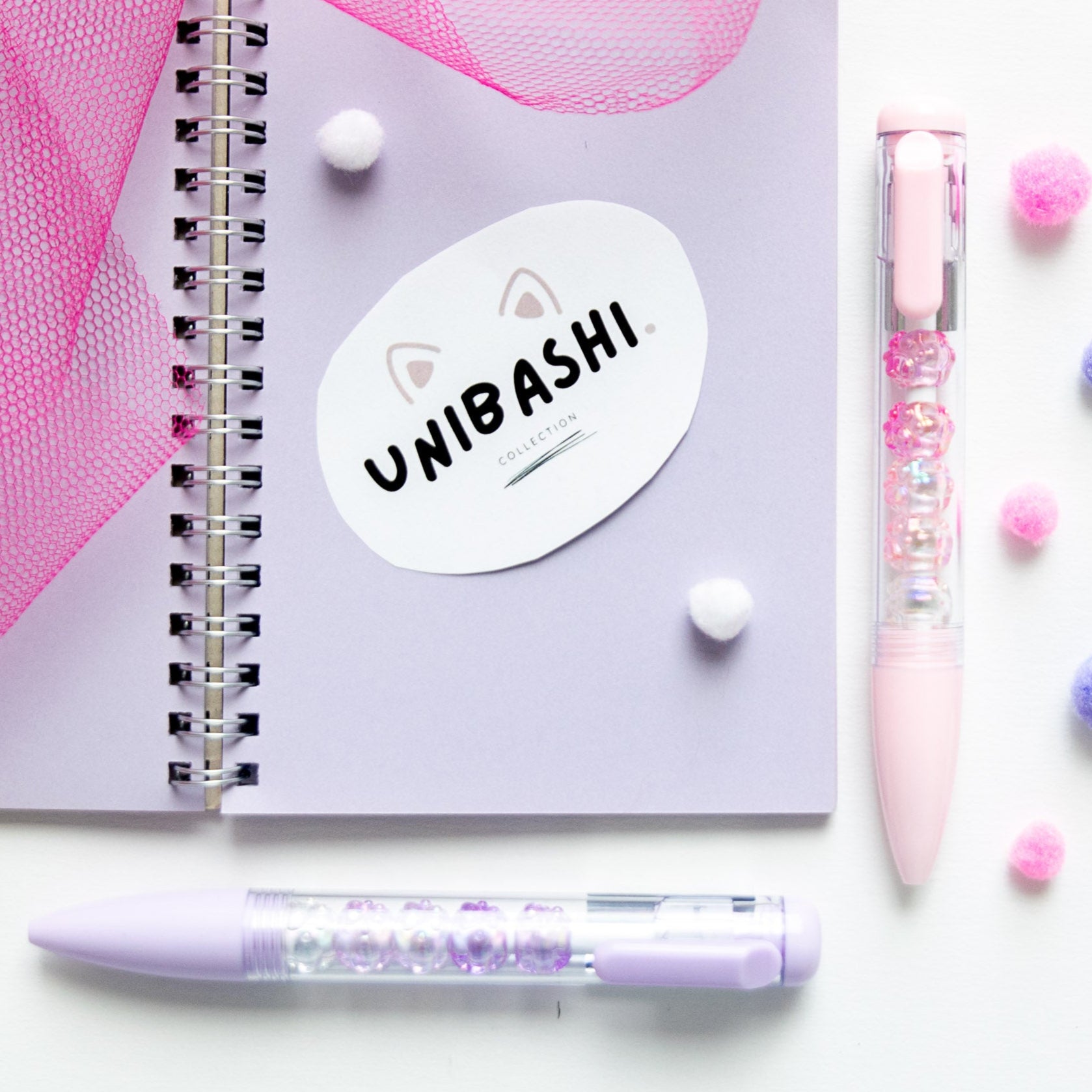 Stylo Kawaii - Mini Figurines Patte de Chat Cristal