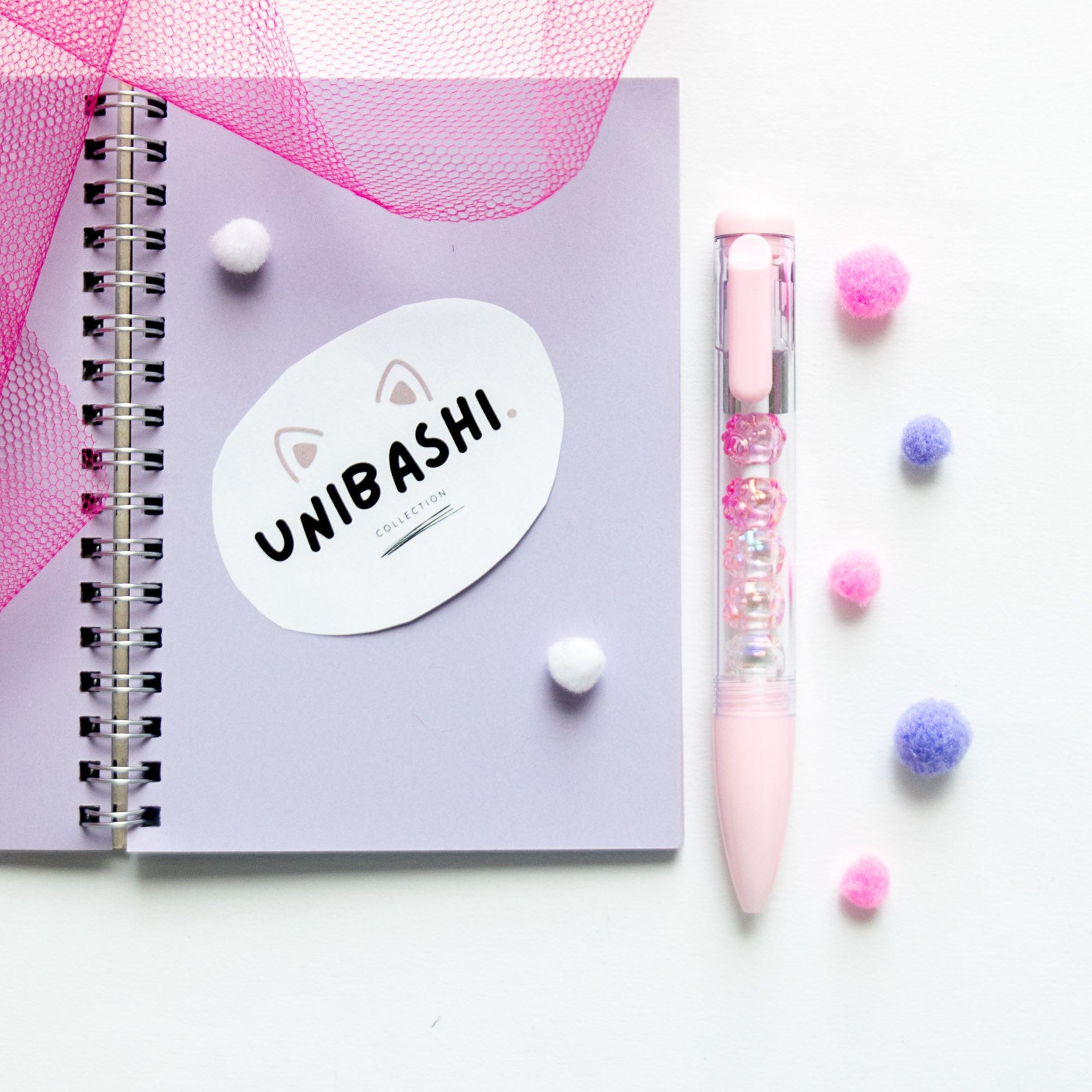 Stylo Kawaii - Mini Figurines Patte de Chat Cristal