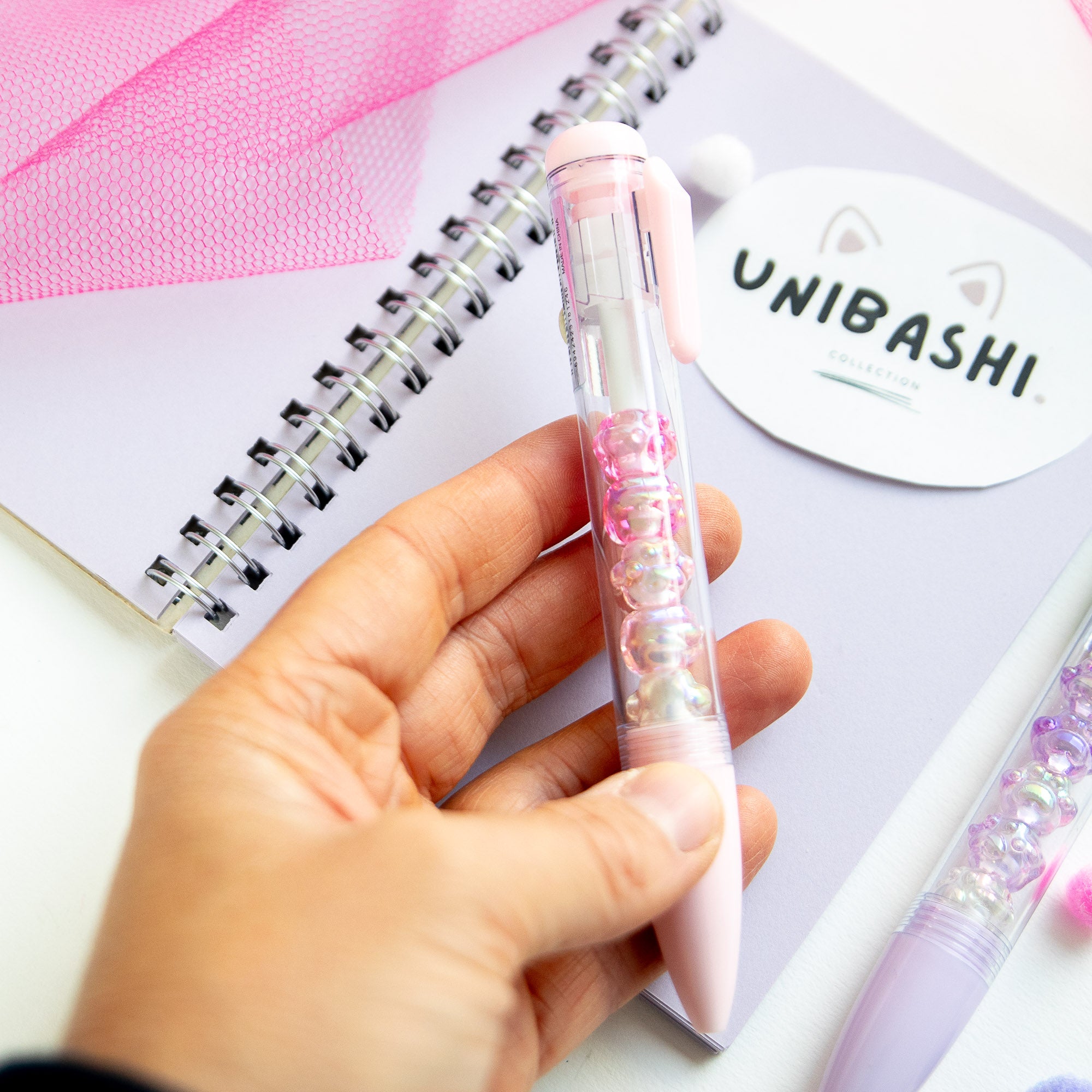 Stylo Kawaii - Mini Figurines Patte de Chat Cristal