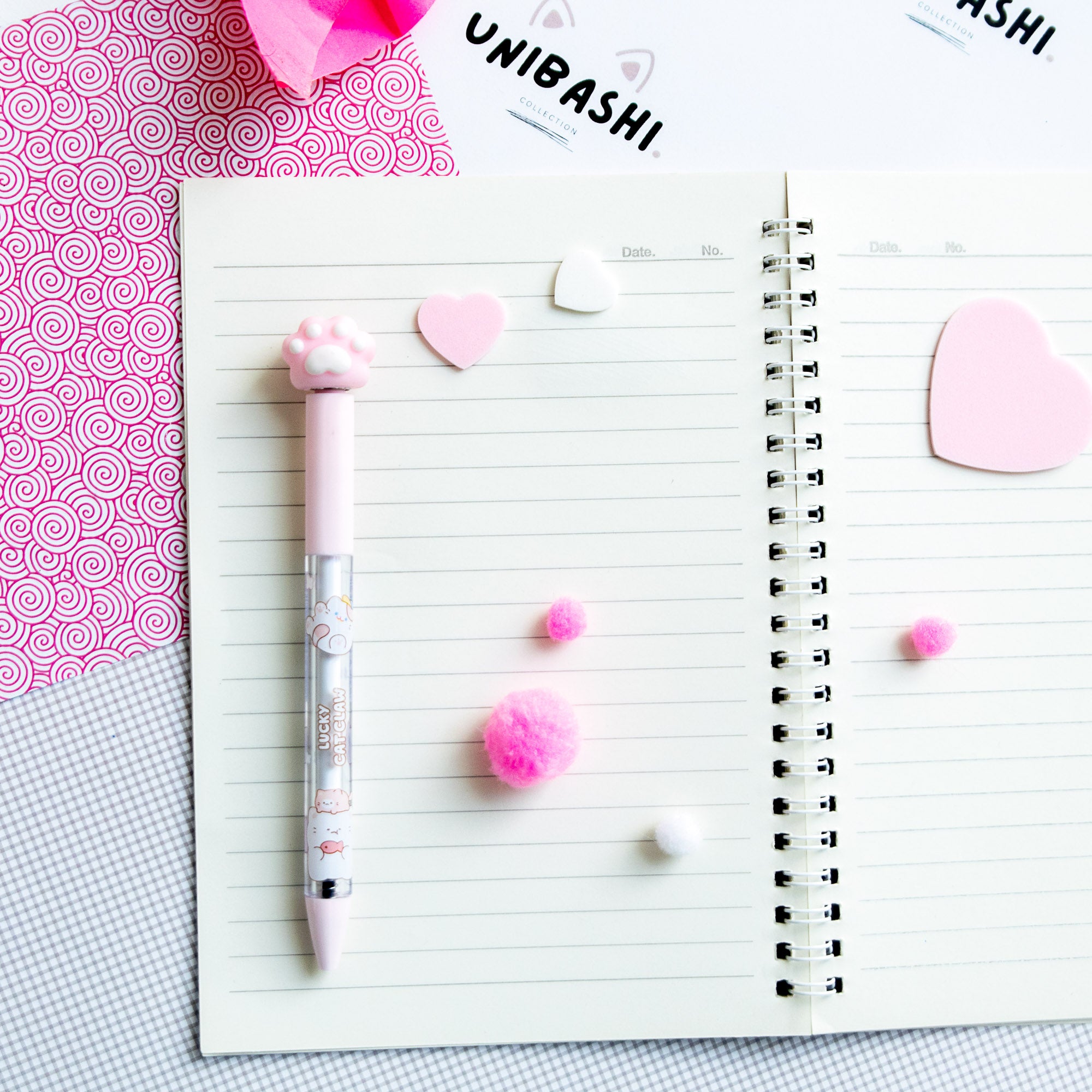 Stylo Gel Kawaii Anti Stress - Pattes de Chat Tournicoti