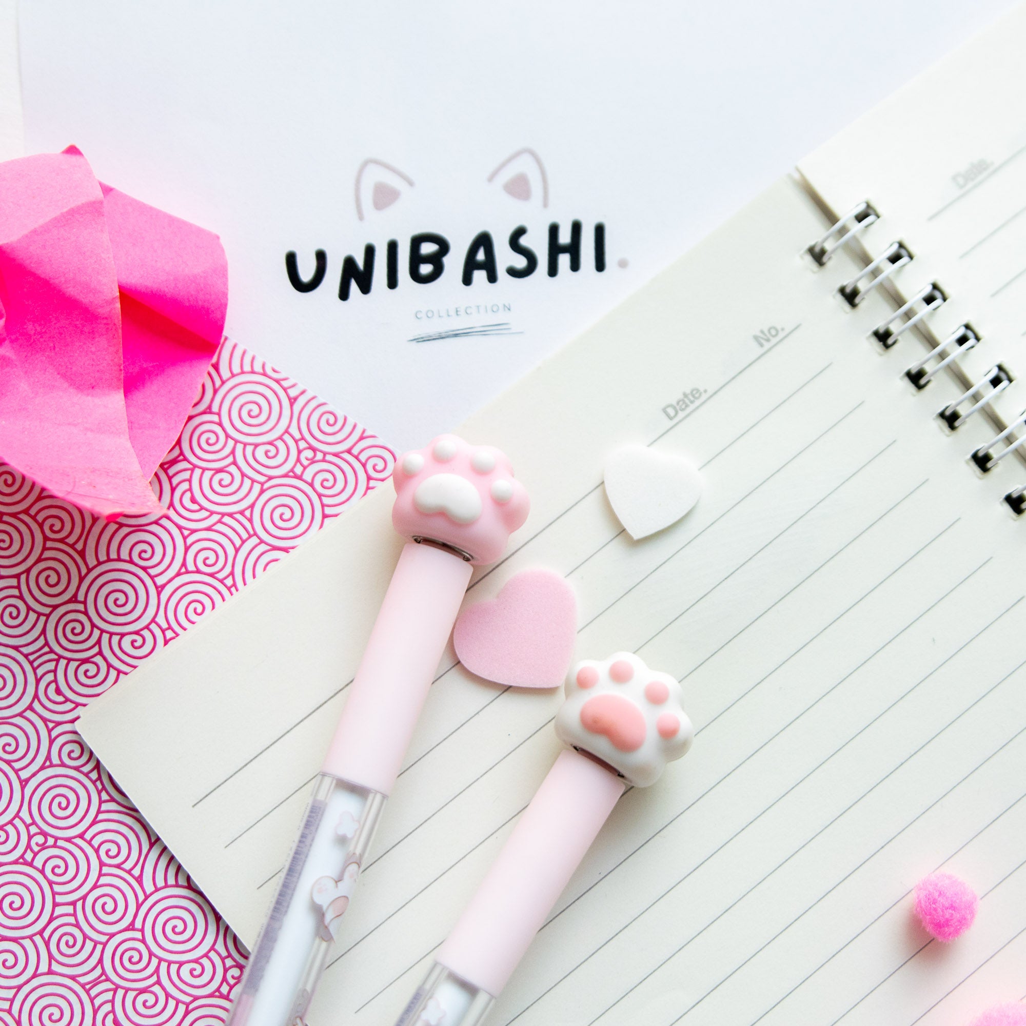 Stylo Gel Kawaii Anti Stress - Pattes de Chat Tournicoti