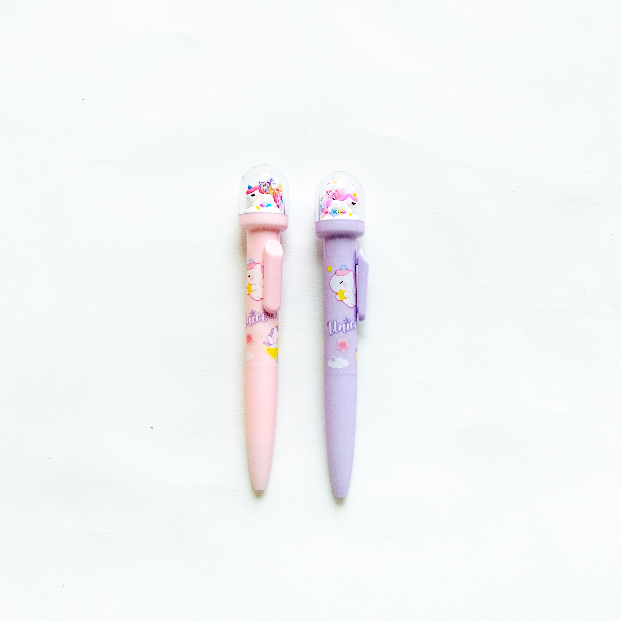 Stylo Kawaii Boule à neige – Licorne